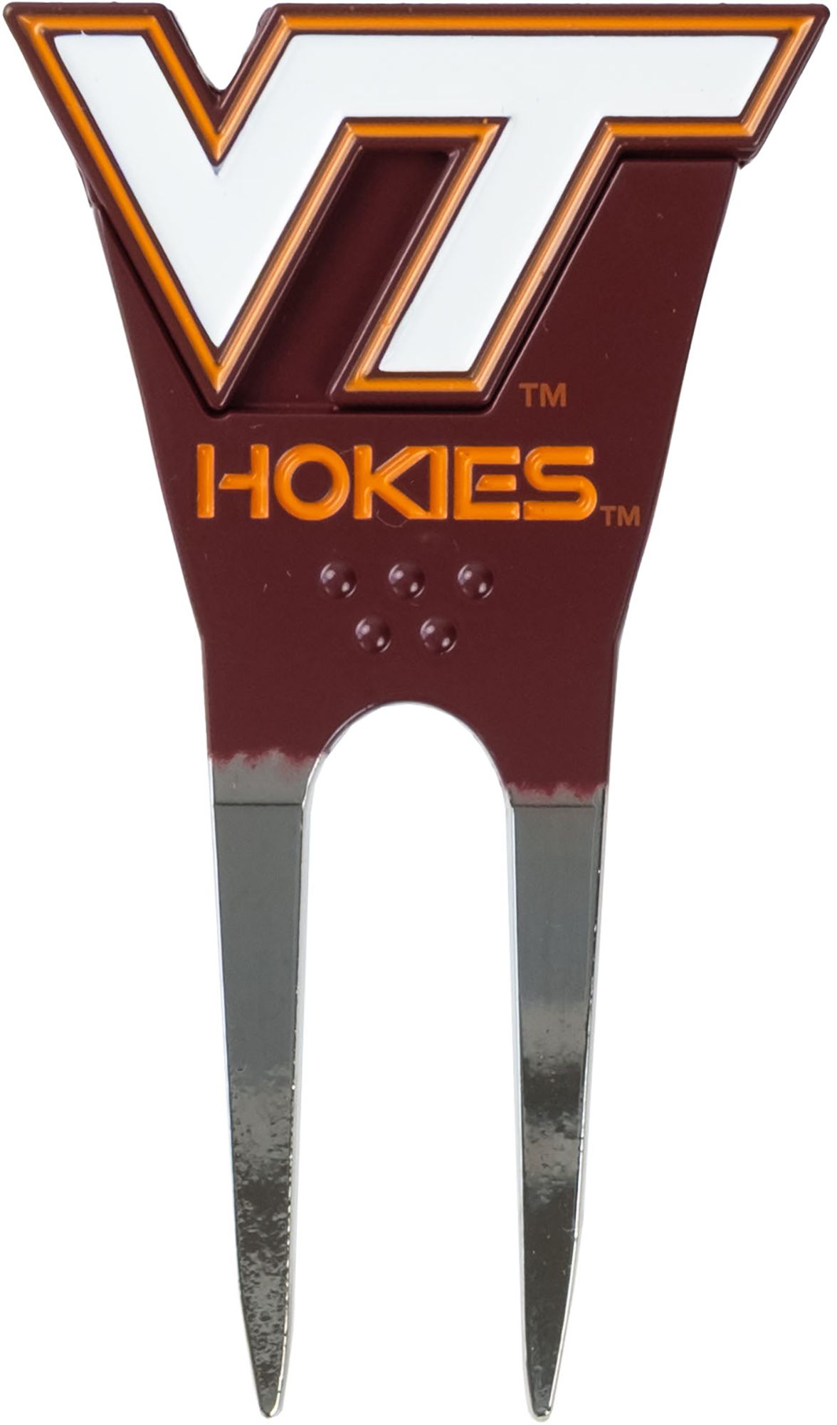 CMC Design Virginia Tech Hokies Divot Tool with Custom Shaped Removable Marker, Green