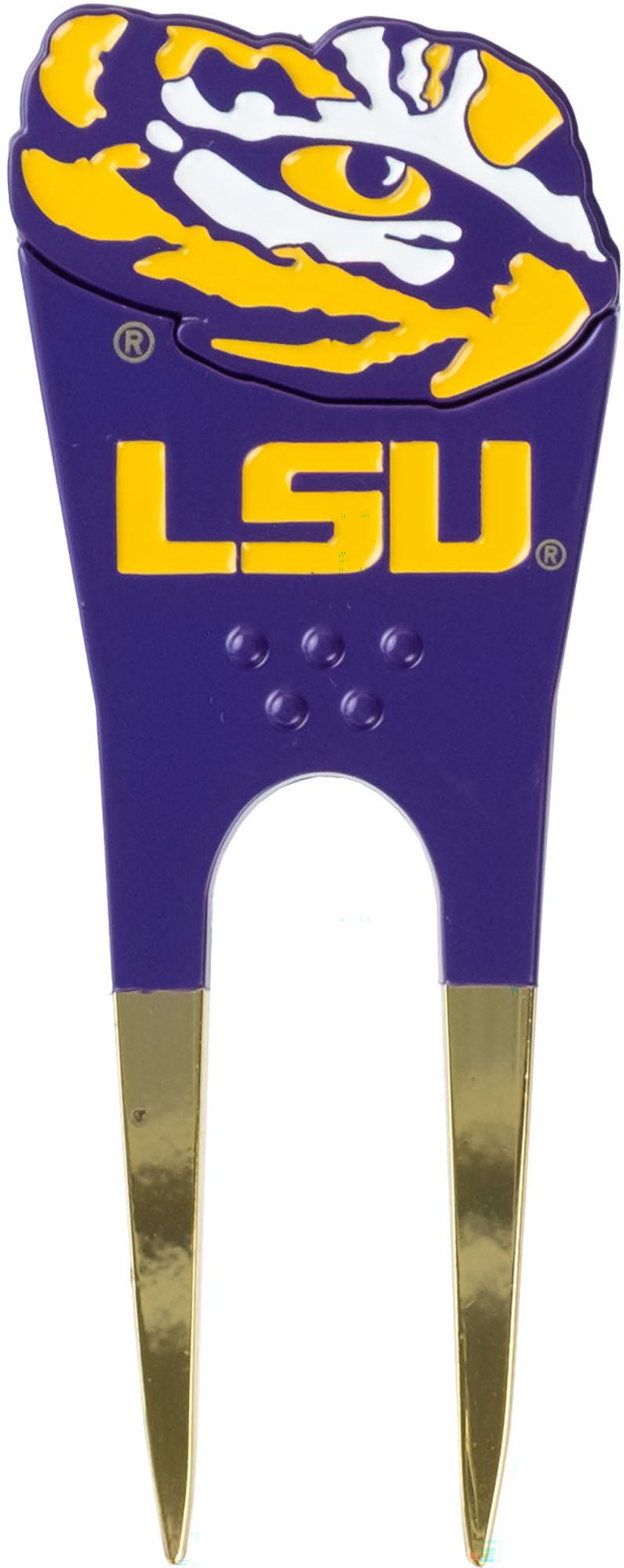 CMC Design LSU Tigers Divot Tool with Custom Shaped Removable Marker, Green