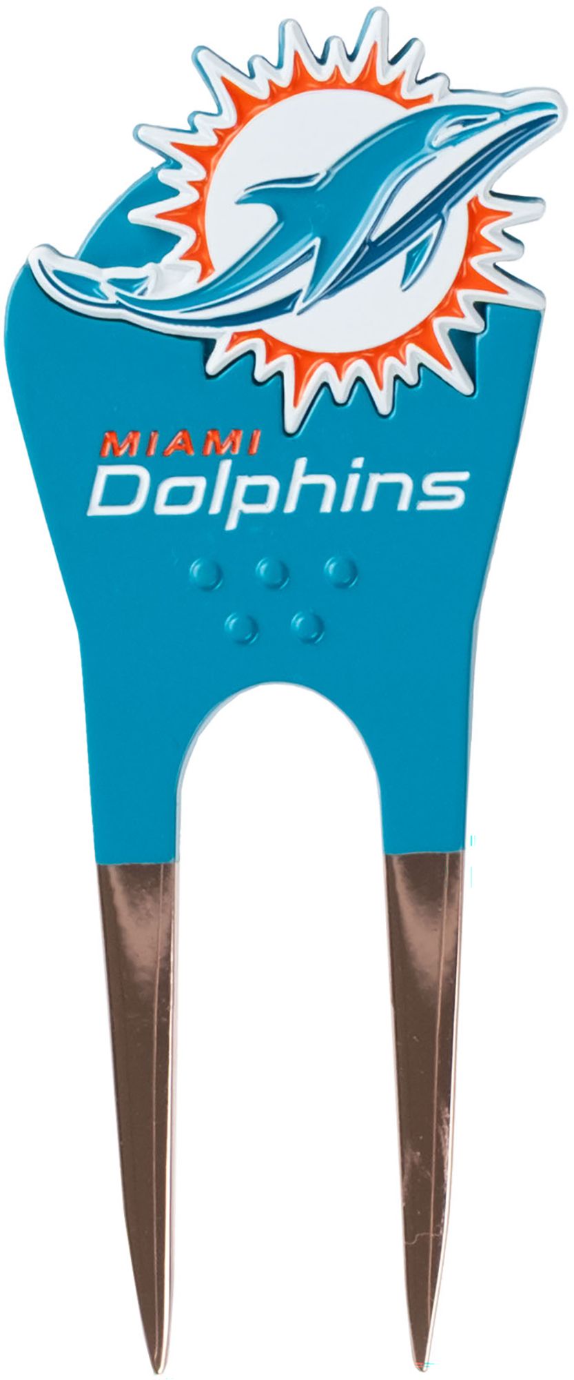 CMC Design Miami Dolphins Divot Tool with Custom Shaped Removable Marker, Green