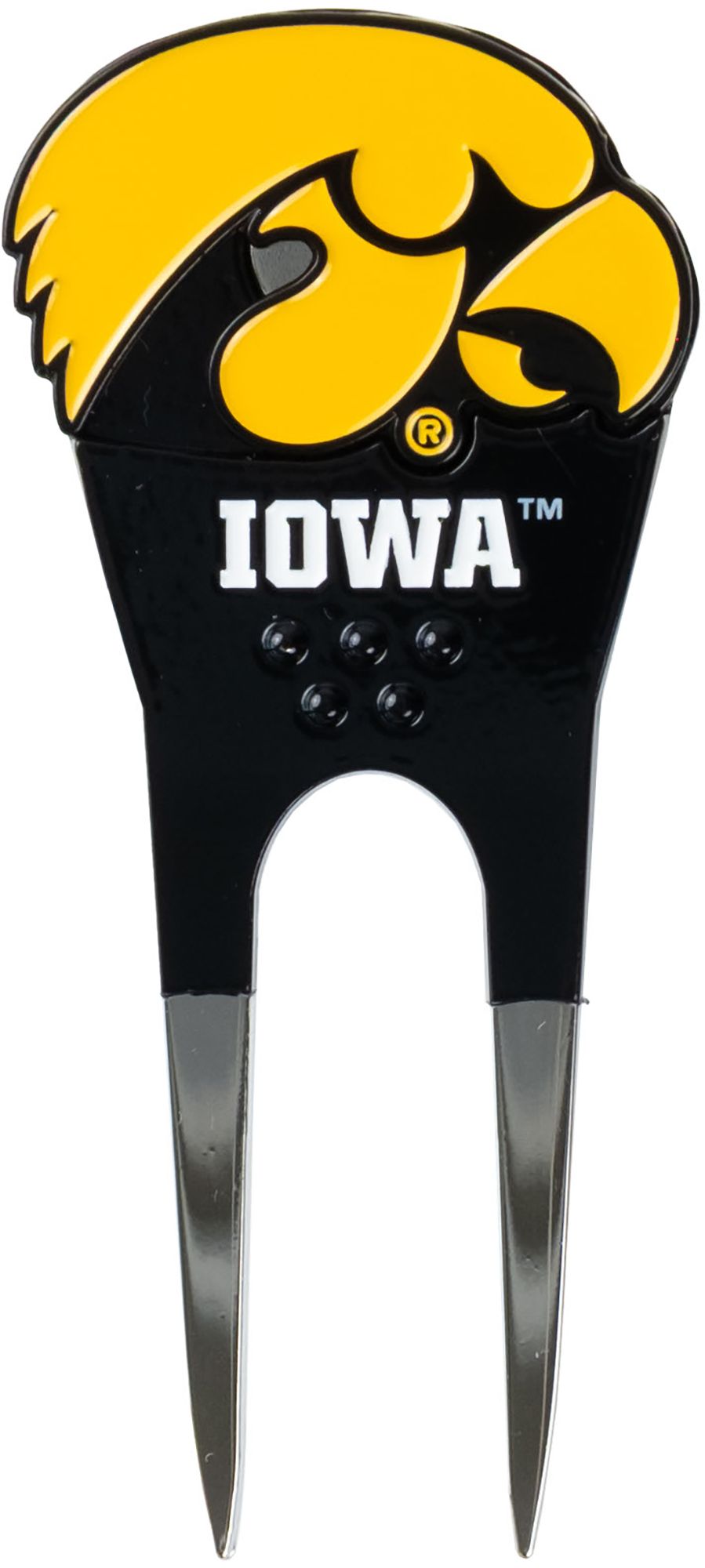 CMC Design Iowa Hawkeyes Divot Tool with Custom Shaped Removable Marker, Green