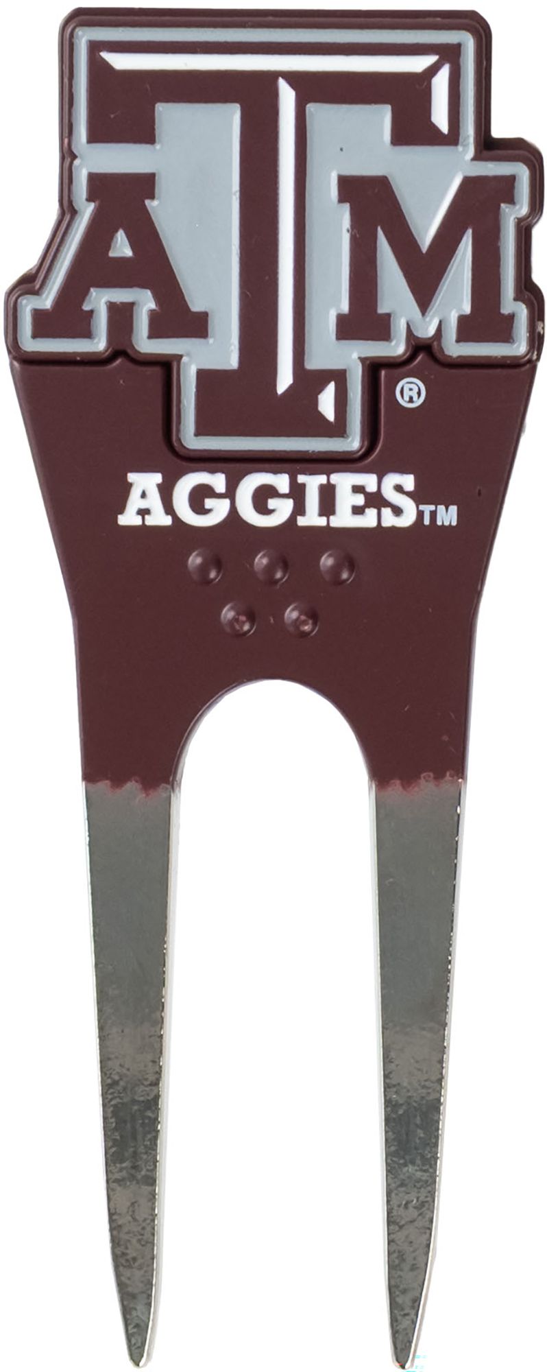 CMC Design Texas A&M Aggies Divot Tool with Custom Shaped Removable Marker, Green
