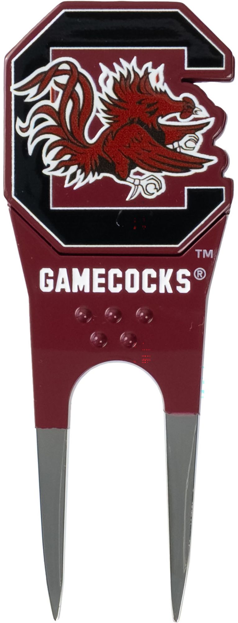 CMC Design South Carolina Gamecocks Divot Tool with Custom Shaped Removable Marker, Green