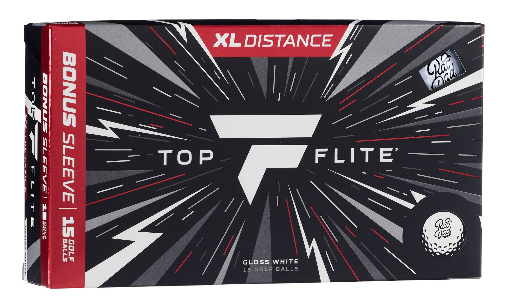 Top Flite XL Distance Rad Dad Golf Balls - 15 Pack
