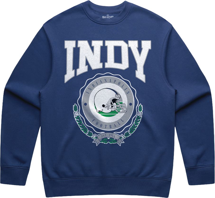 The Shop Adult Indy 1984 Football Crewneck Sweatshirt