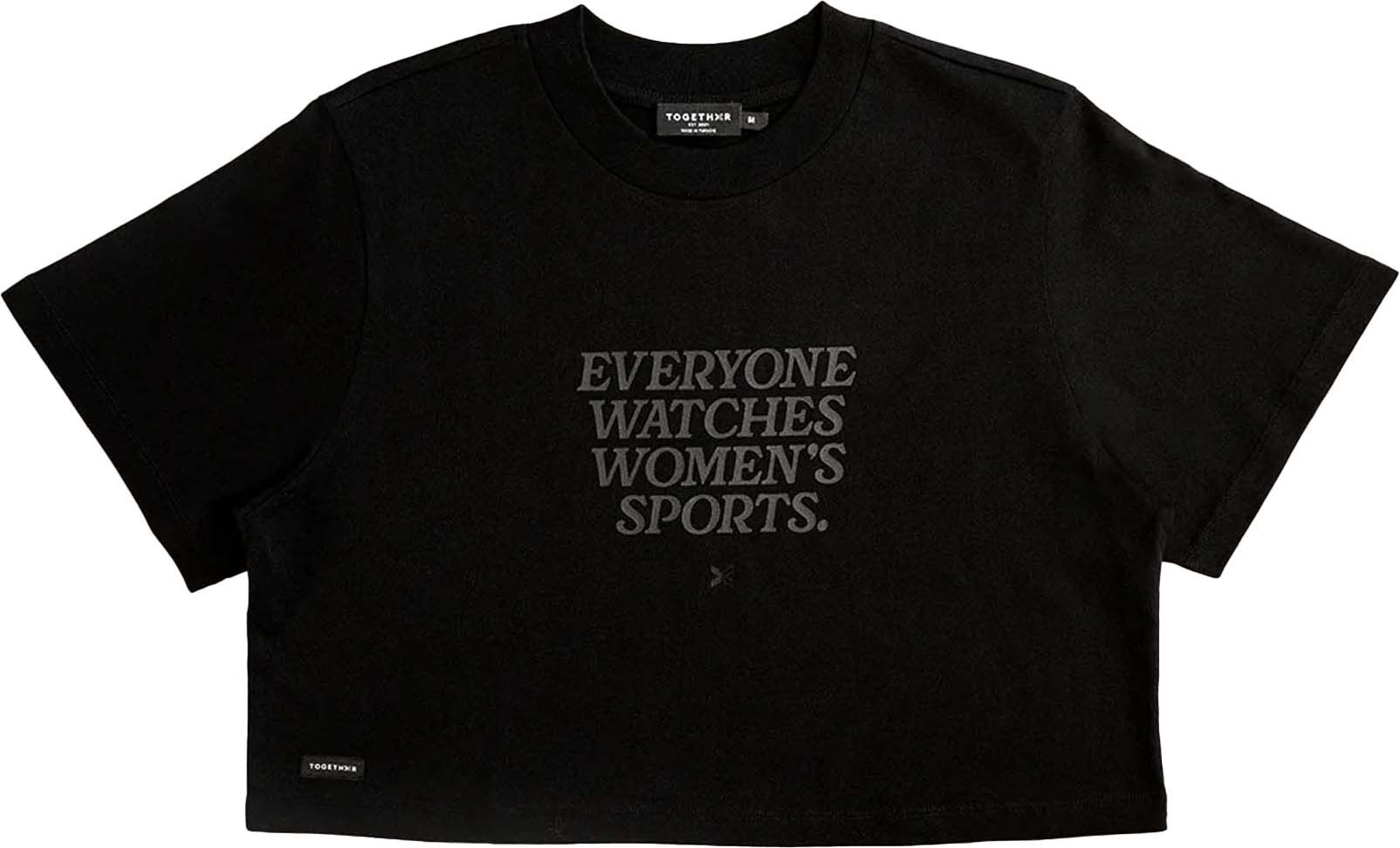 TOGETHXR Everyone Watches Women's Sports Crop Tee