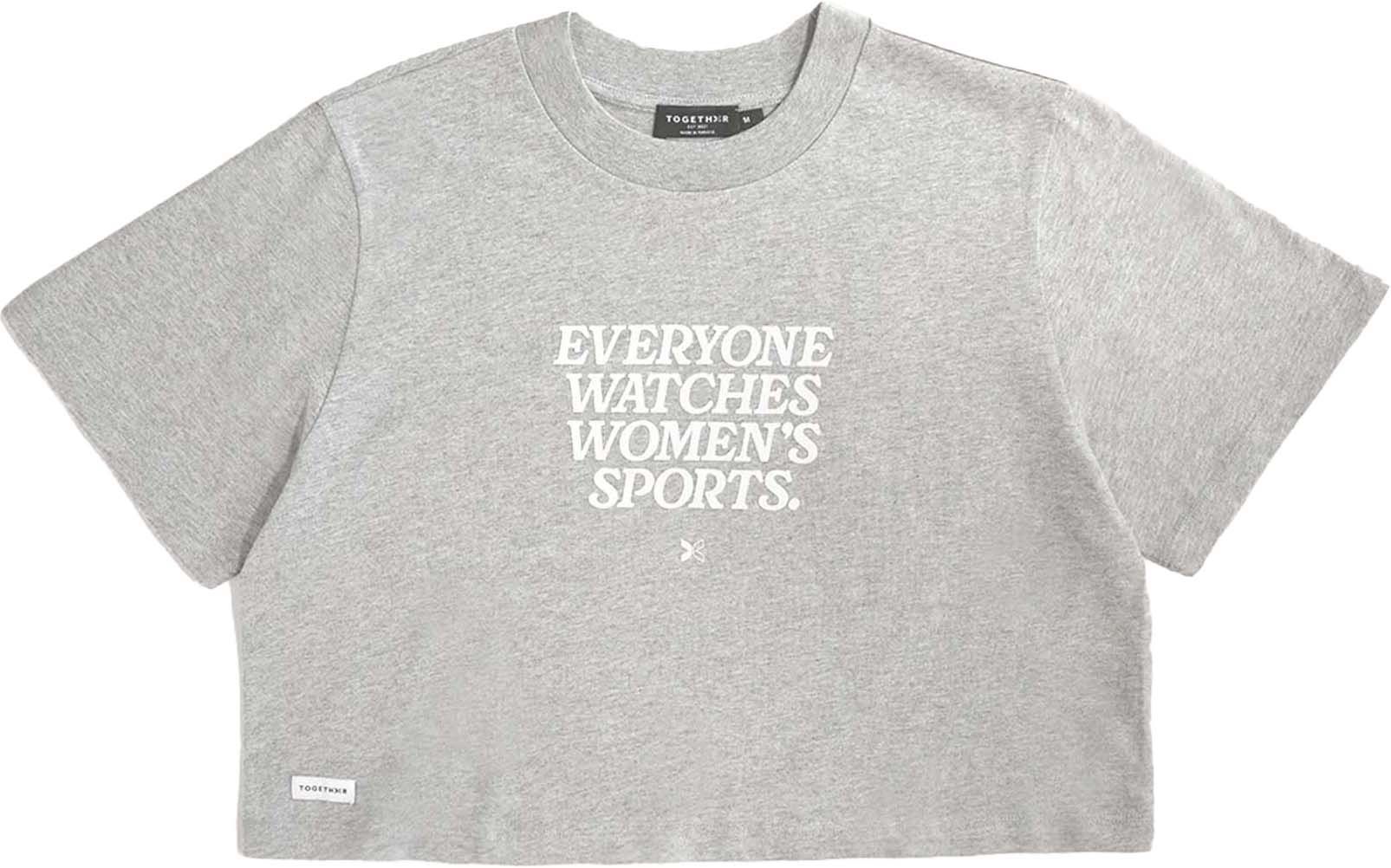 TOGETHXR Everyone Watches Women's Sports Crop Tee