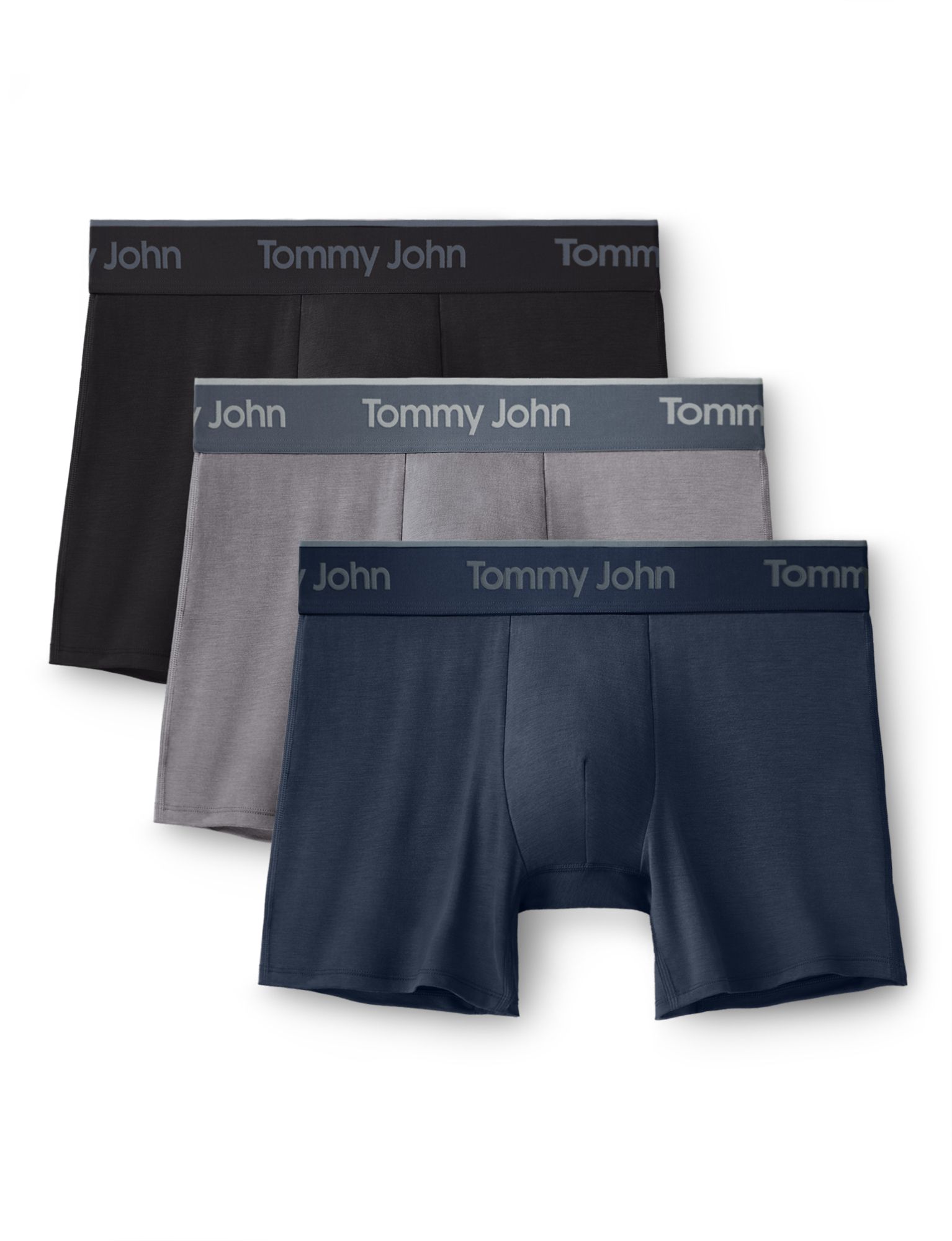 Tommy John Men's Second Skin 4" Boxer Briefs - 3 Pack
