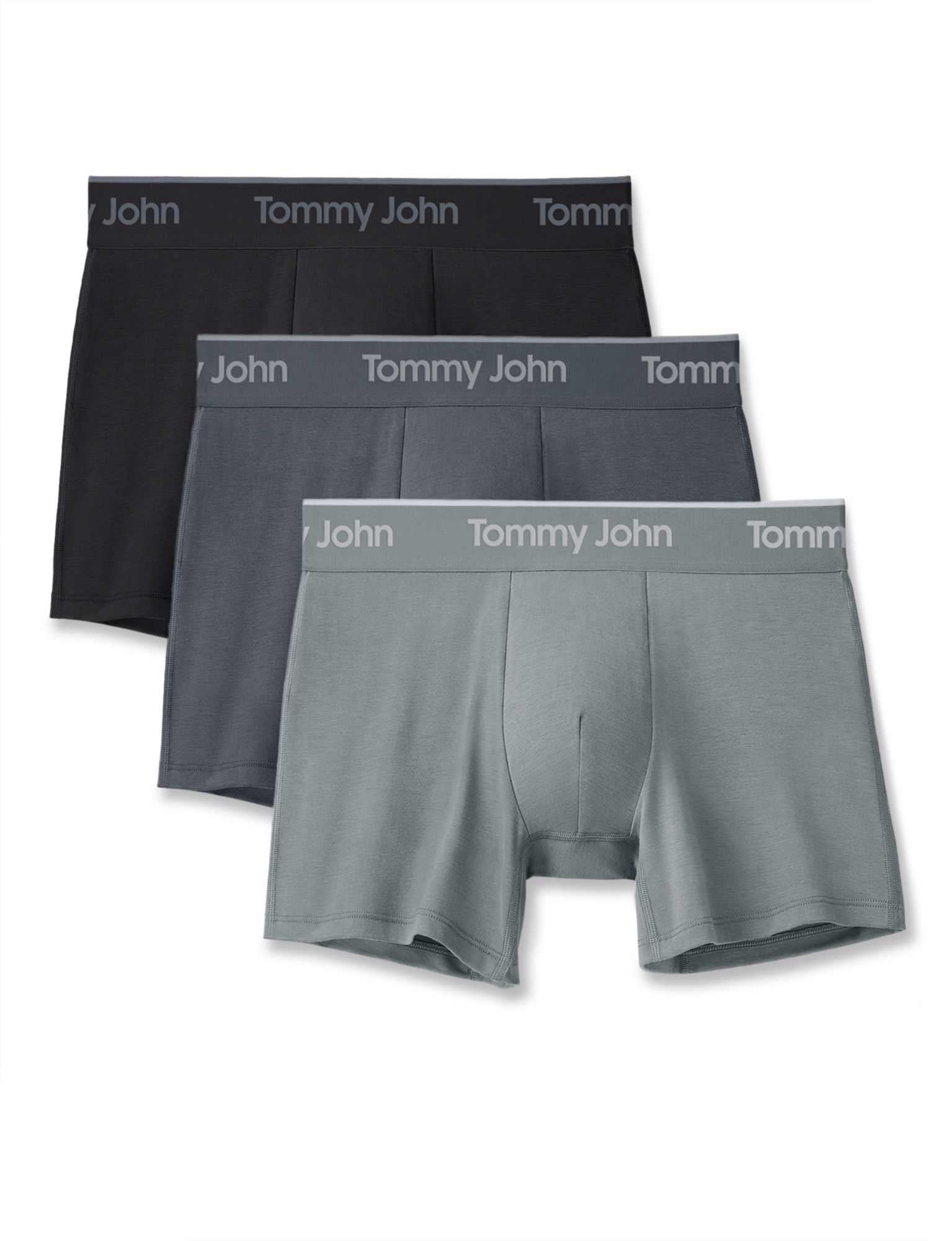 Tommy John Men's Second Skin 4" Boxer Briefs - 3 Pack