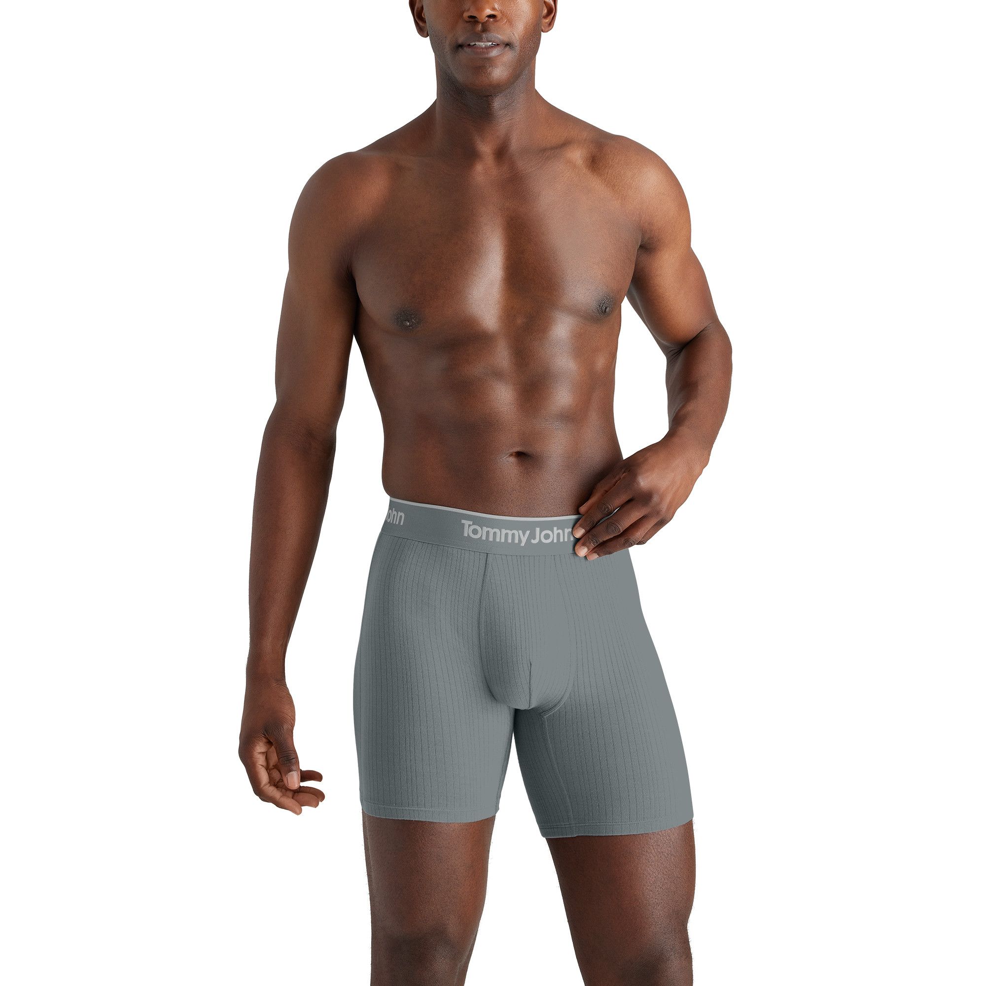 Tommy John Men's Men's Luxe Rib 6" Boxer Brief 3-Pack