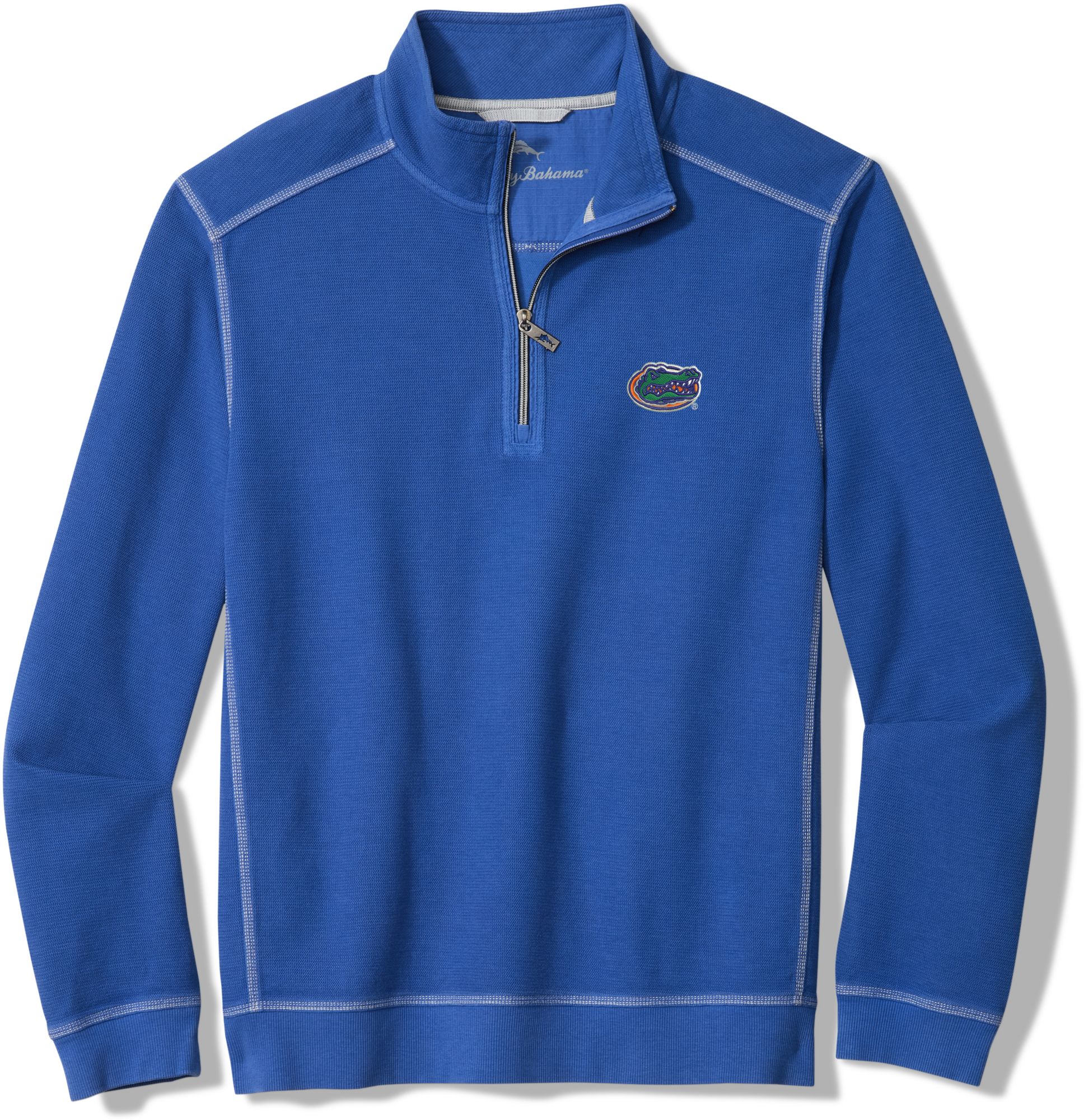 Tommy Bahama Men's Florida Gators Light Blue Montego Bay 1/2 Zip Jacket, XXL