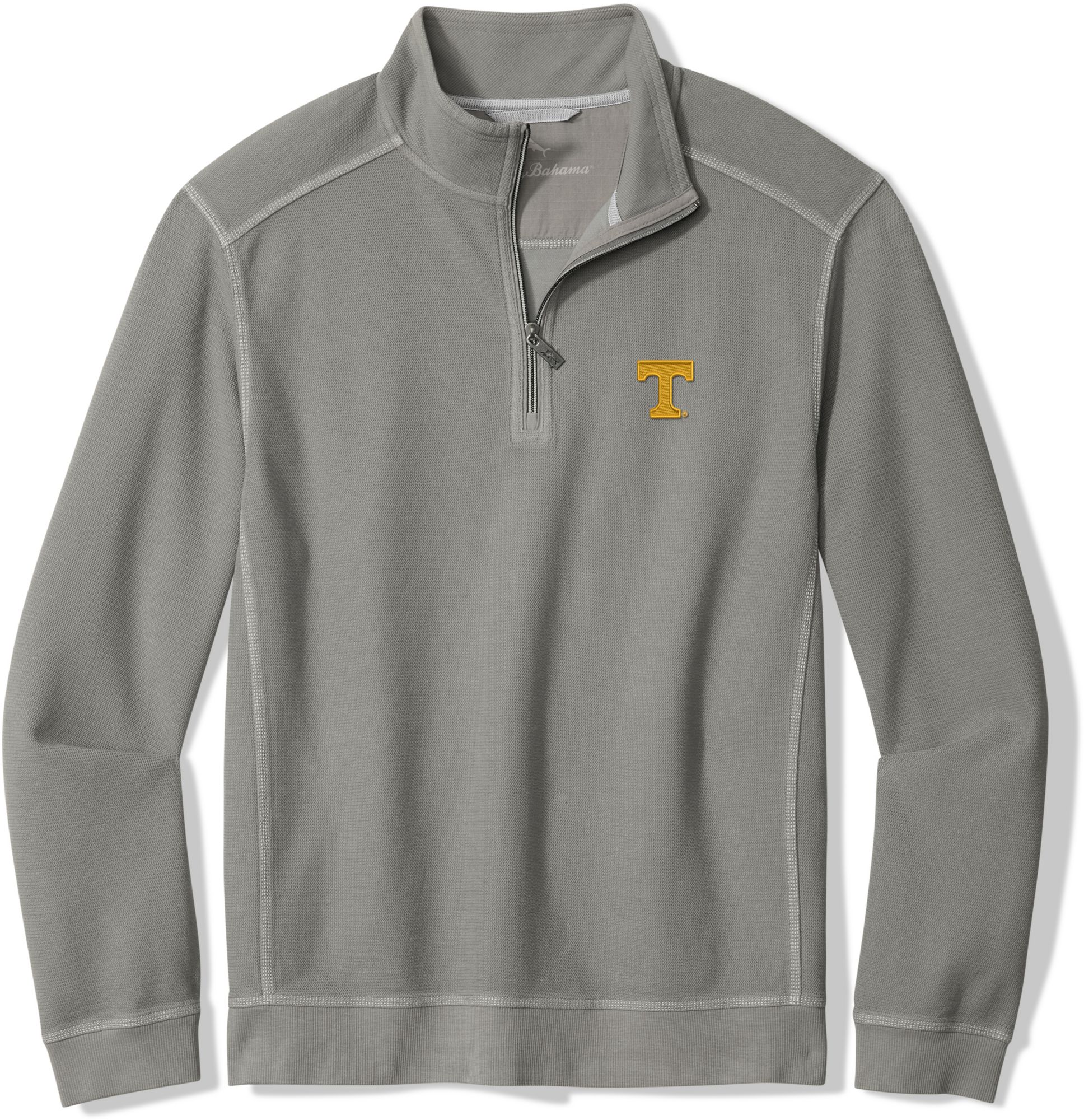 Tommy Bahama Men's Tennessee Volunteers Gray Montego Bay 1/2 Zip Jacket