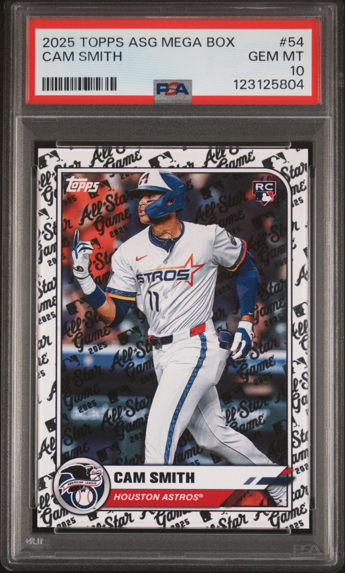 2025 Topps All-Star Game 54 Cam Smith PSA 10