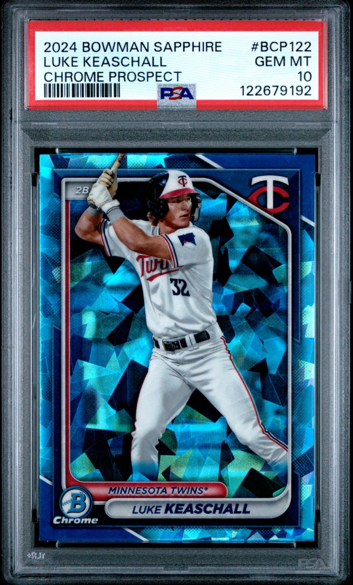 2024 Bowman Sapphire Edition Chrome Prospects BCP122 Luke Keaschall PSA 10