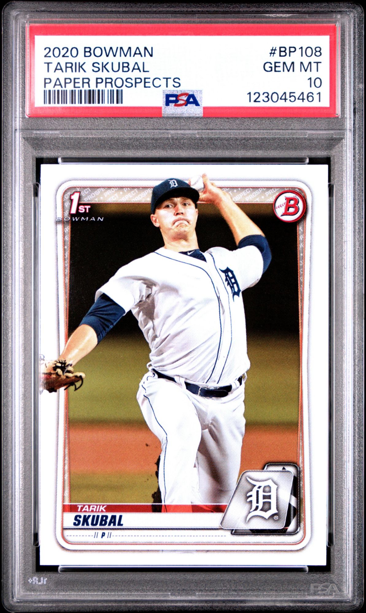 2020 Bowman Paper Prospects BP108 Tarik Skubal PSA 10