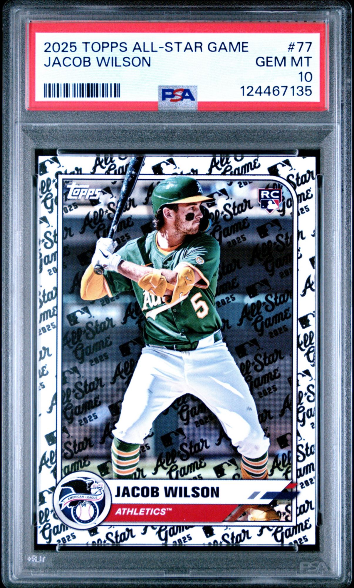 2025 Topps All-Star Game 77 Jacob Wilson PSA 10