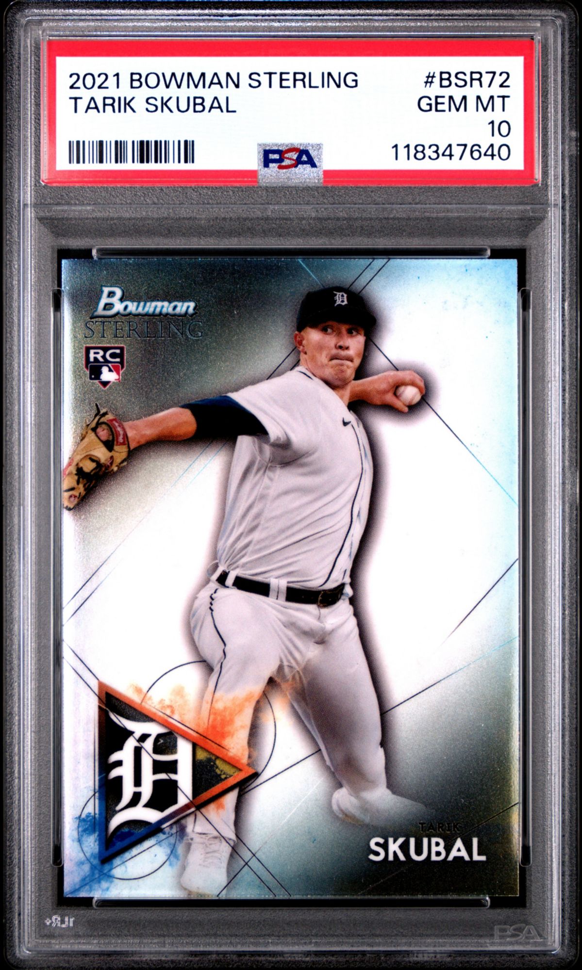 2021 Bowman Sterling BSR72 Tarik Skubal PSA 10