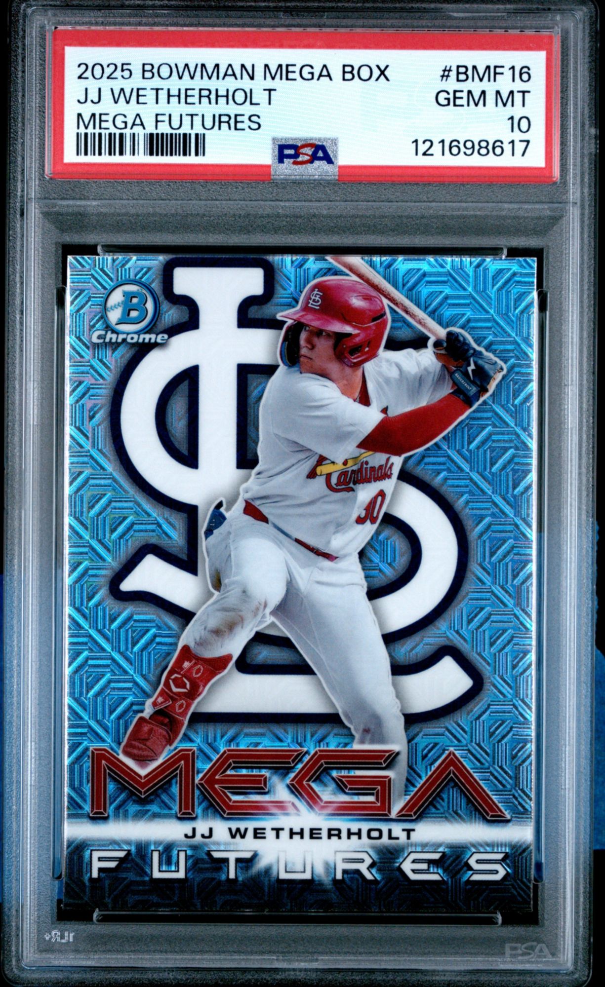 2025 Bowman Mega Box Mega Futures BMF16 JJ Wetherholt PSA 10