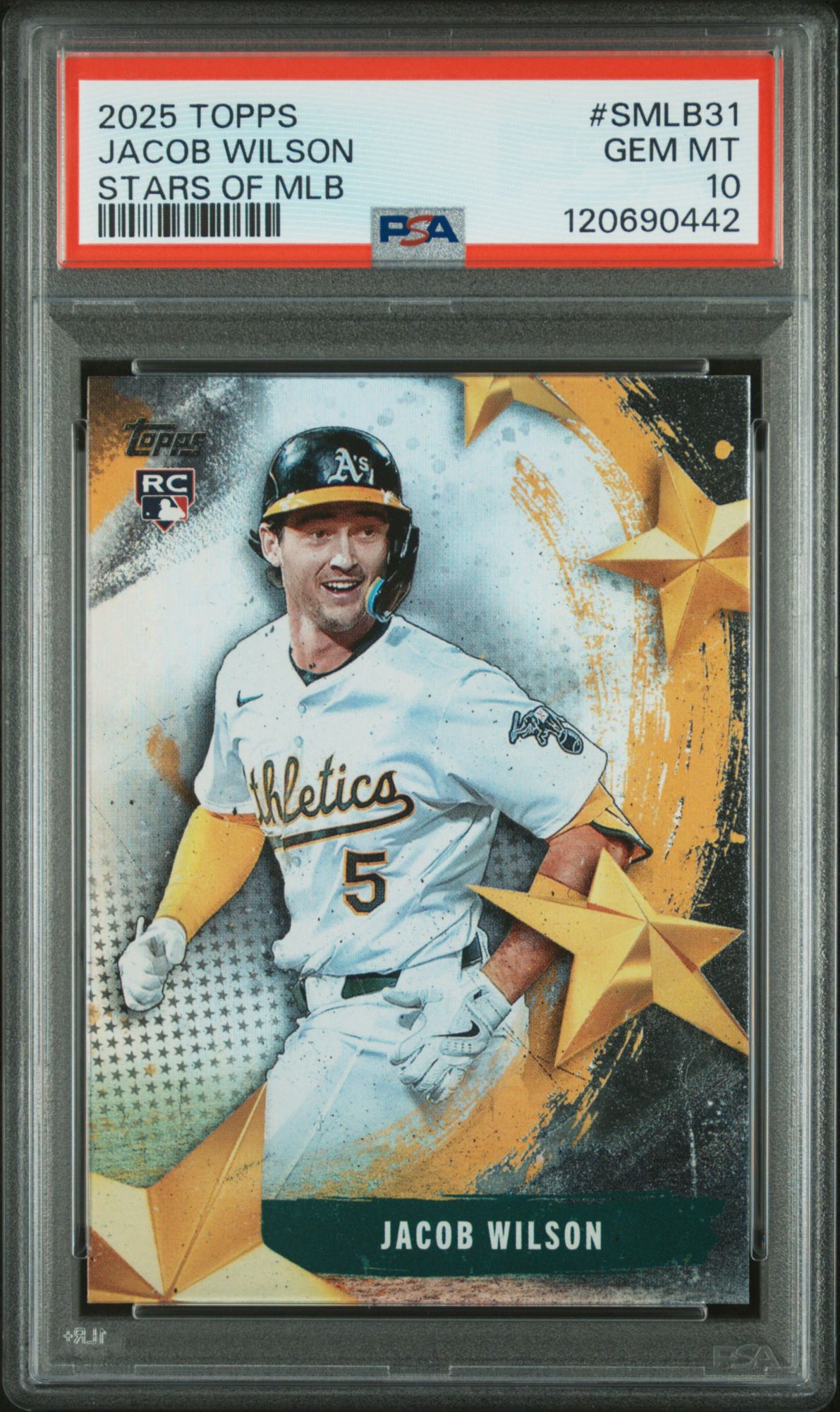 2025 Topps Stars Of MLB SMLB31 Jacob Wilson Series 2 PSA 10