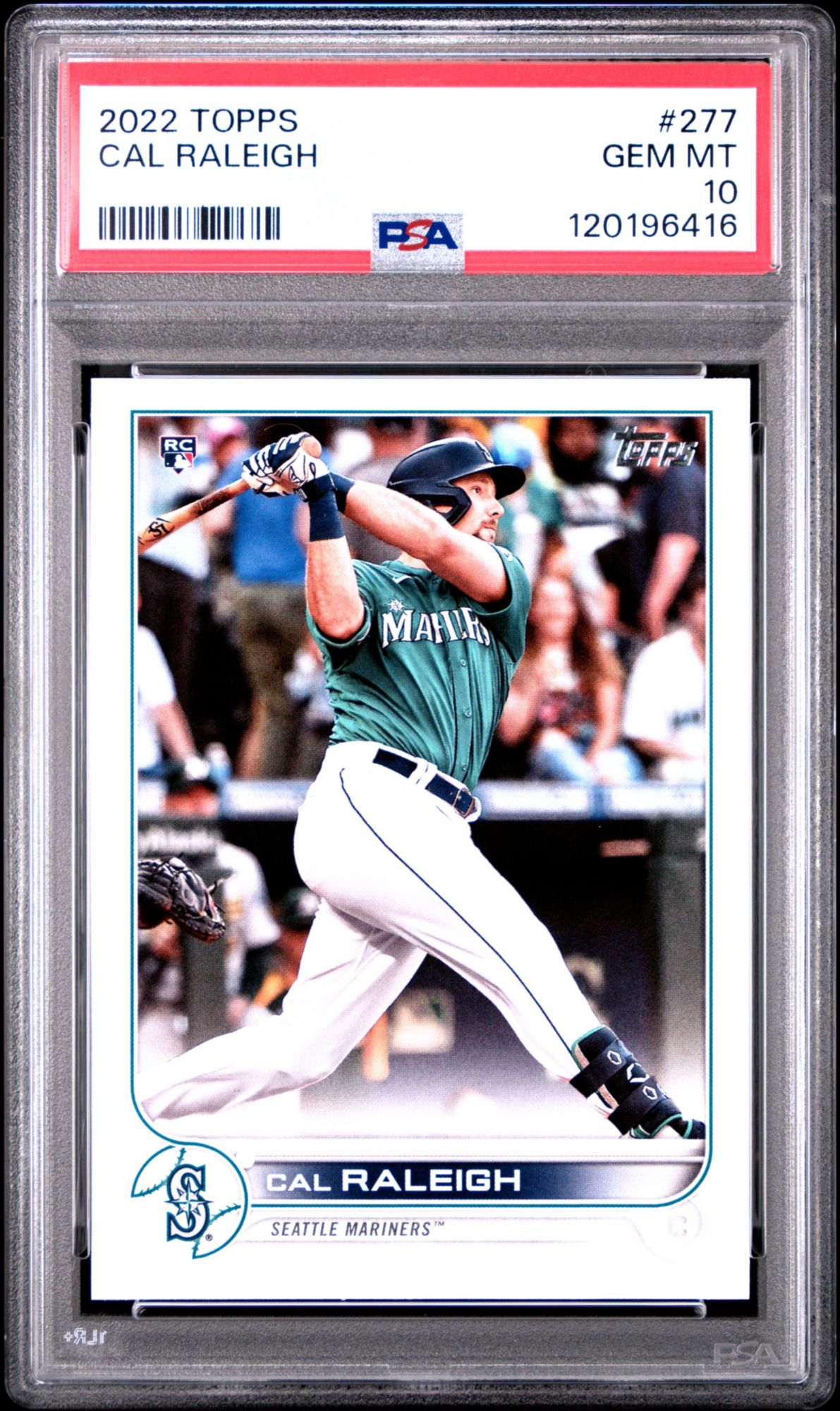 2022 Topps 277 Cal Raleigh PSA 10