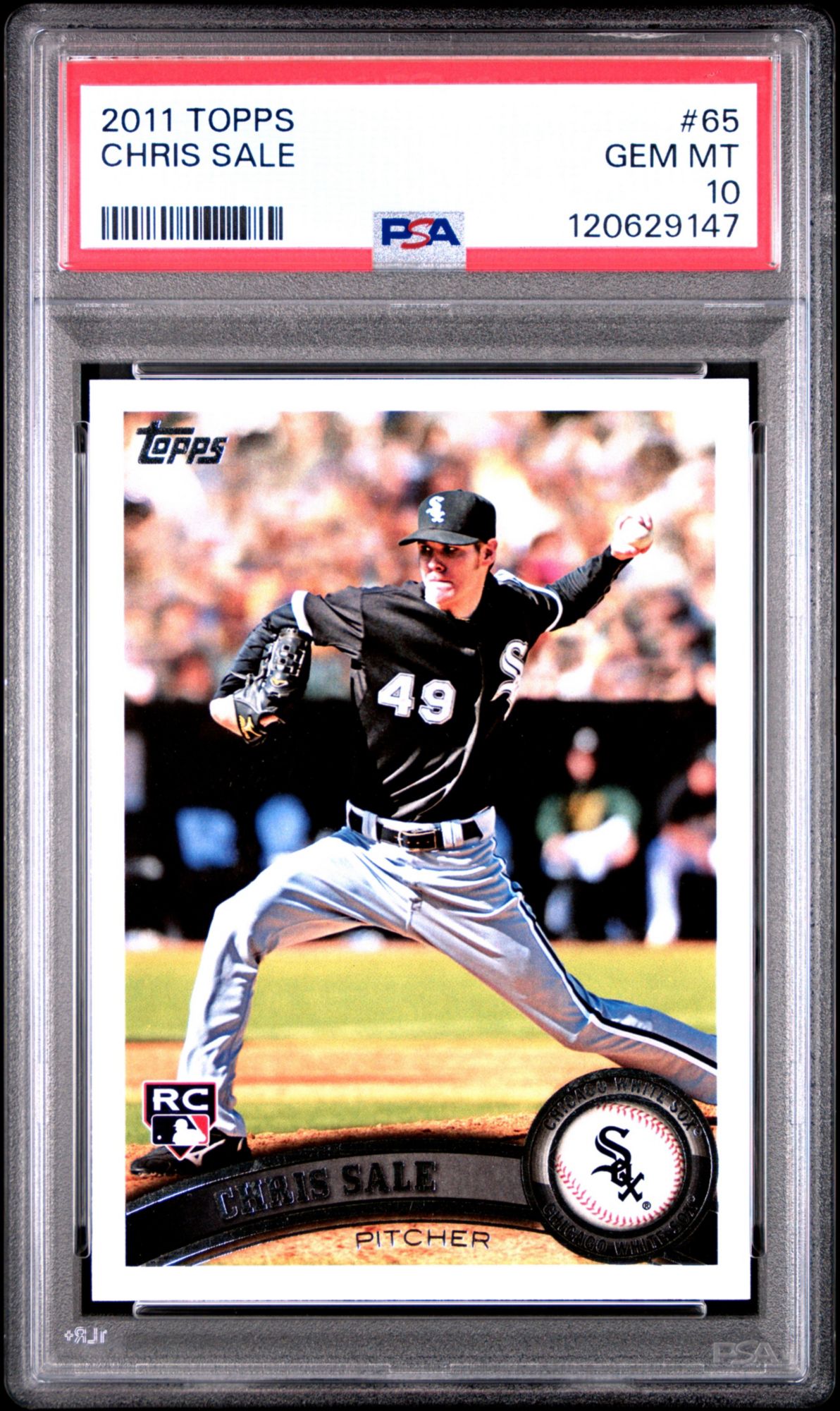 2011 Topps 65 Chris Sale PSA 10