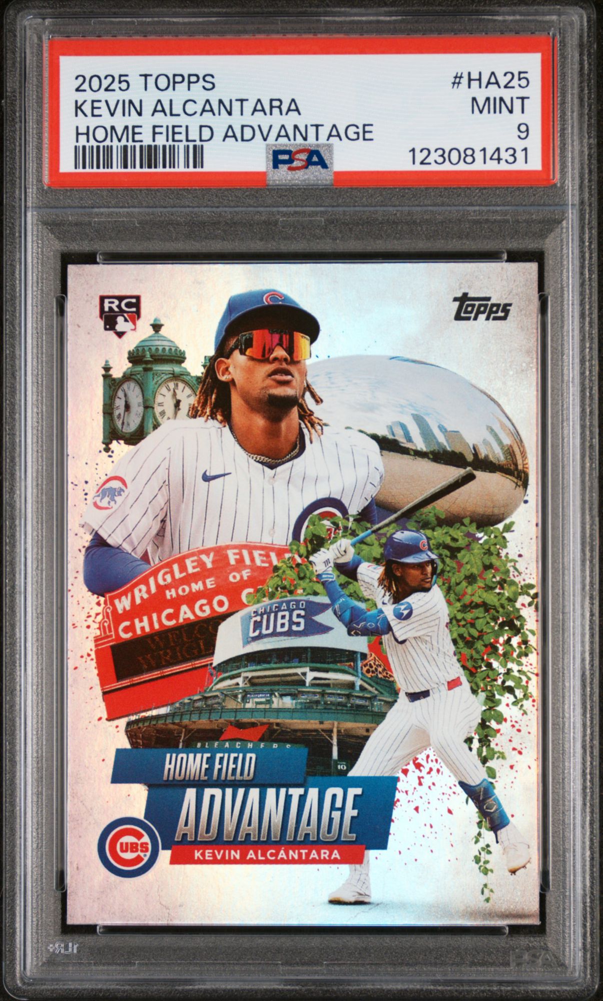 2025 Topps Home Field Advantage HA25 Kevin Alcantara Series 2 PSA 9