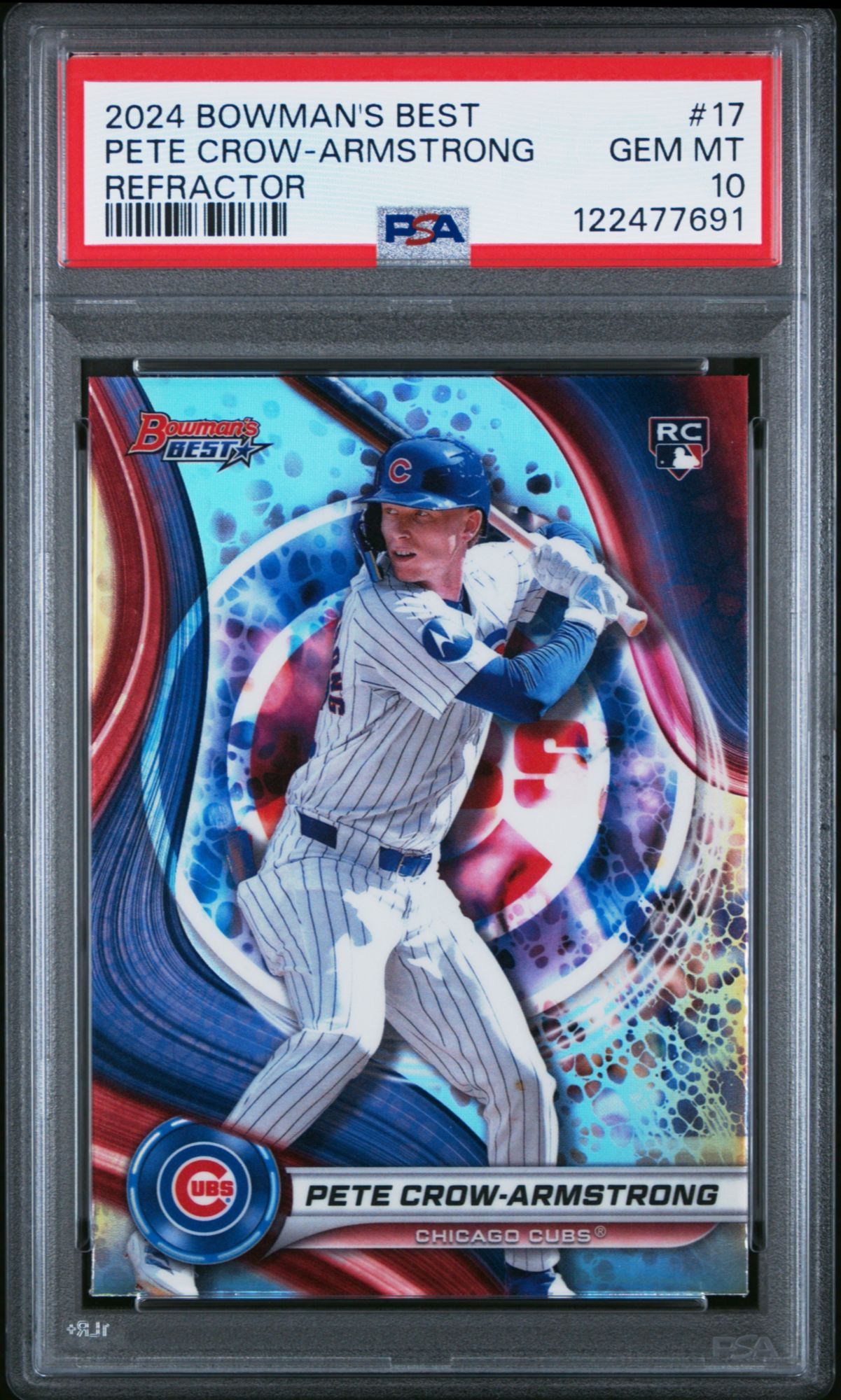 2024 Bowman's Best 17 Pete Crow-Armstrong Refractor PSA 10