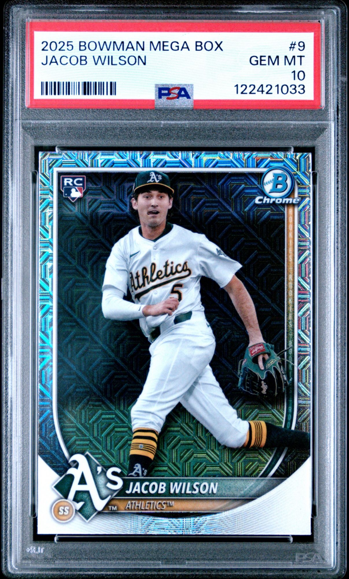 2025 Bowman Mega Box Chrome 9 Jacob Wilson PSA 10
