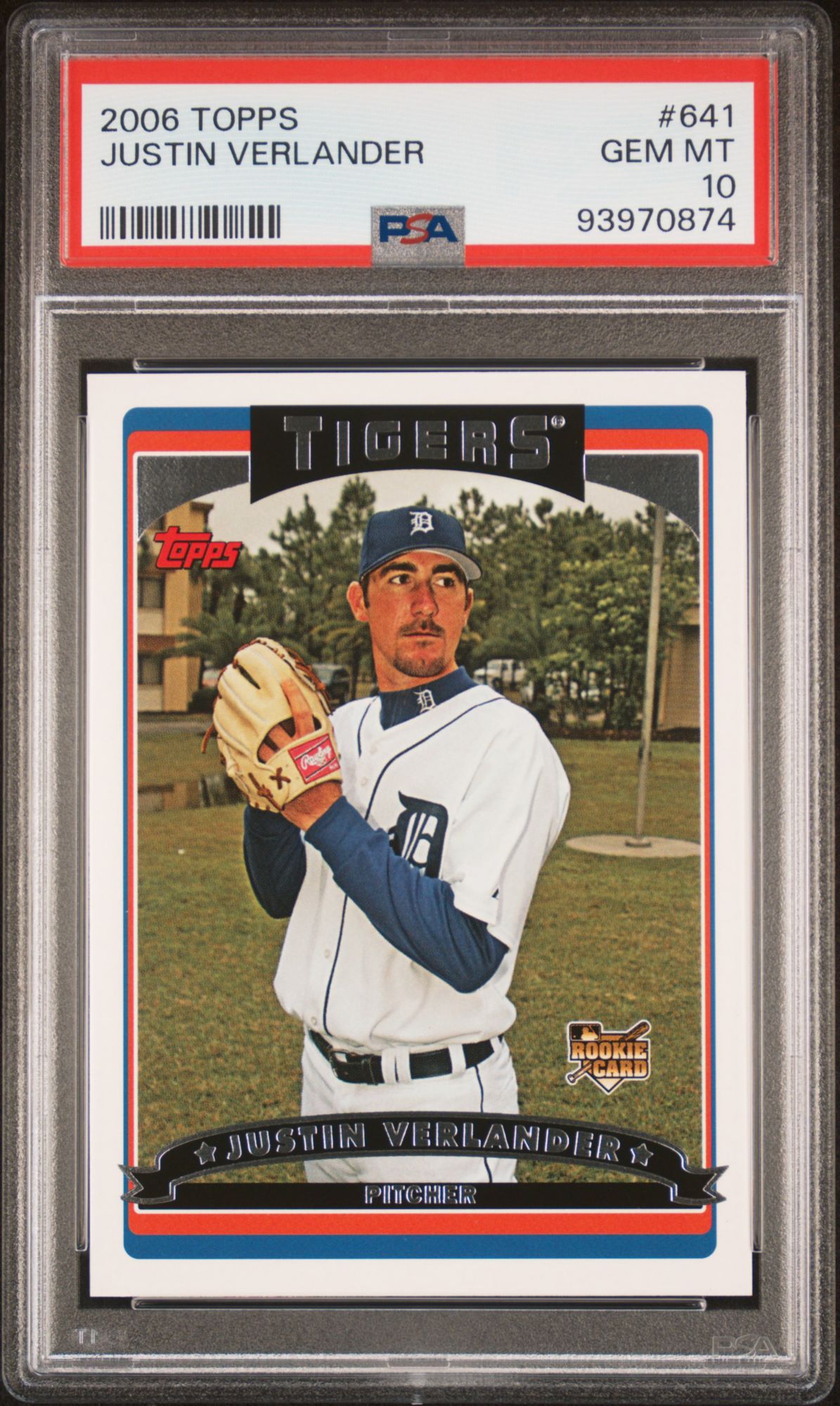 2006 Topps 641 Justin Verlander PSA 10