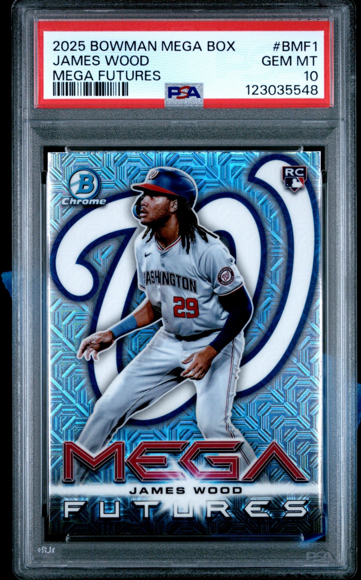 2025 Bowman Mega Box Mega Futures BMF1 James Wood PSA 10