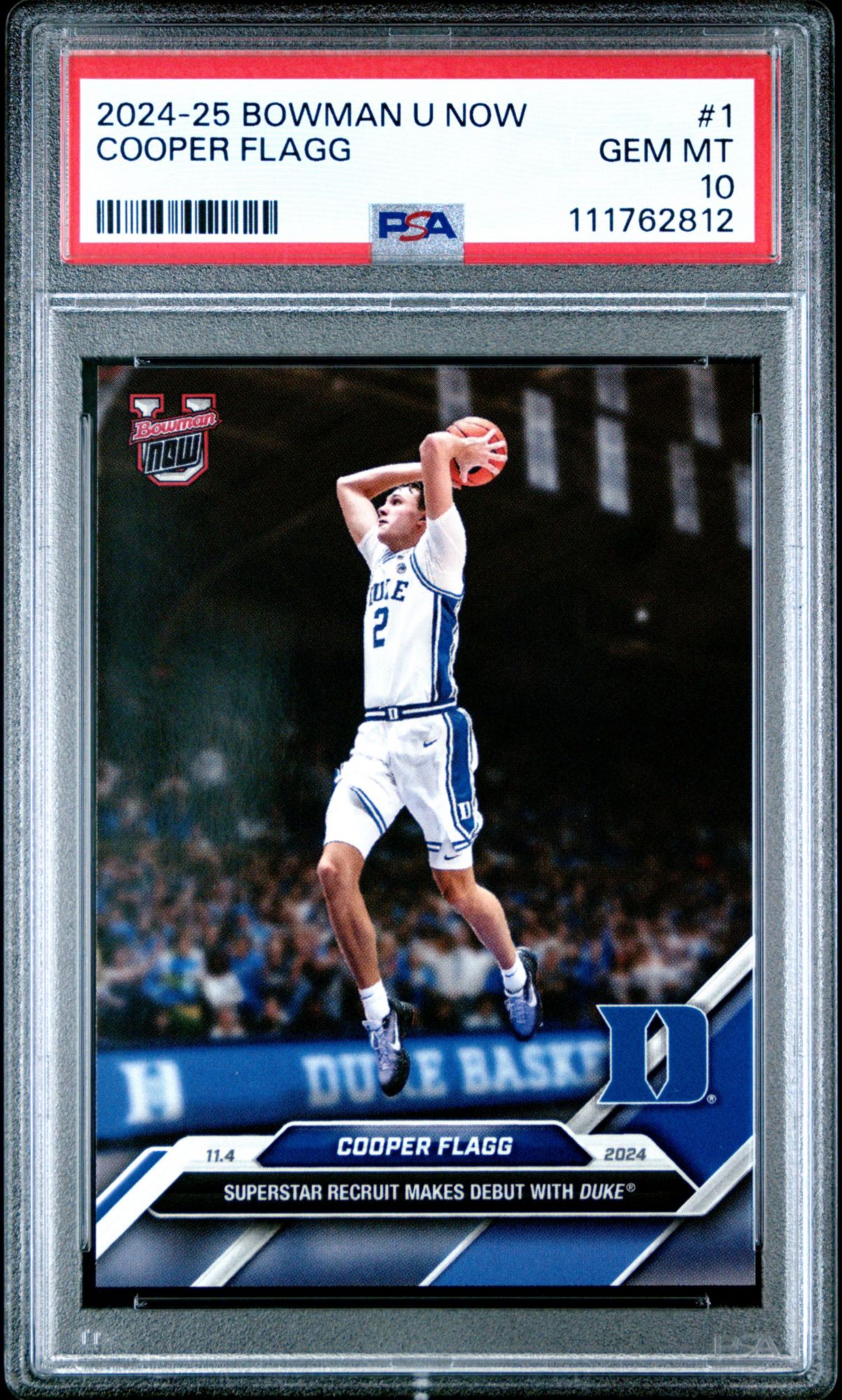 2024 Bowman U Now 1 Cooper Flagg PSA 10