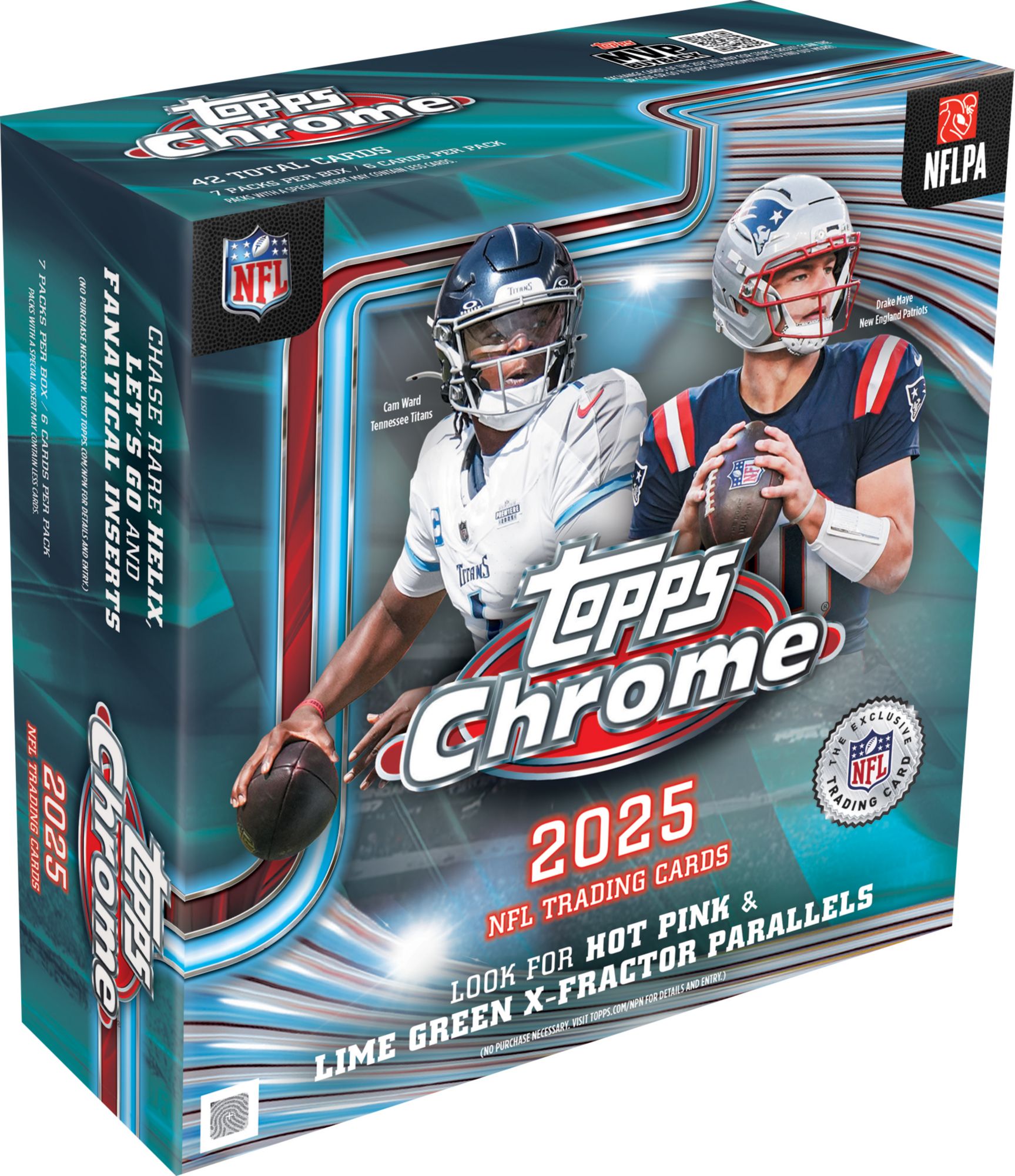 2025 Topps Chrome Football NFL Mega Box