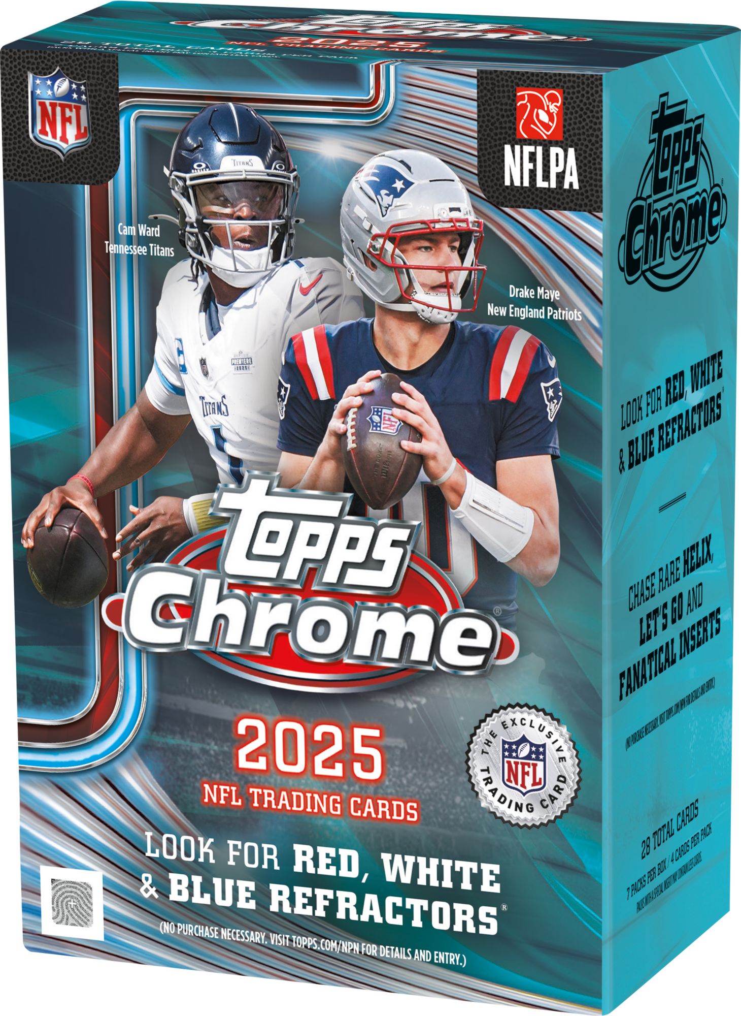 2025 Topps Chrome Football NFL Value Box