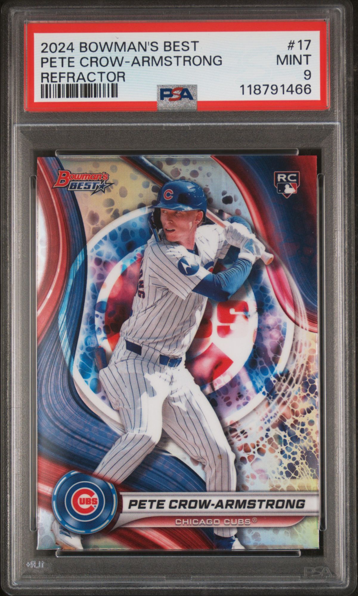 2024 Bowman's Best 17 Pete Crow-Armstrong Refractor PSA 9