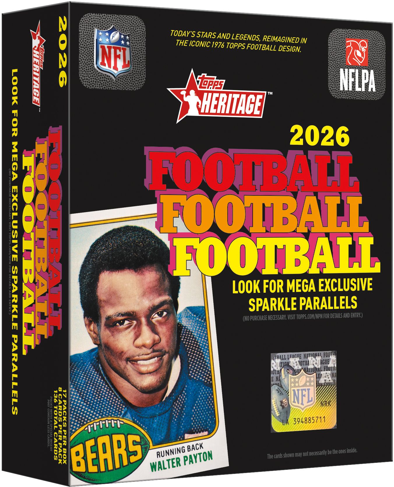 2026 Topps Heritage Football Mega Box