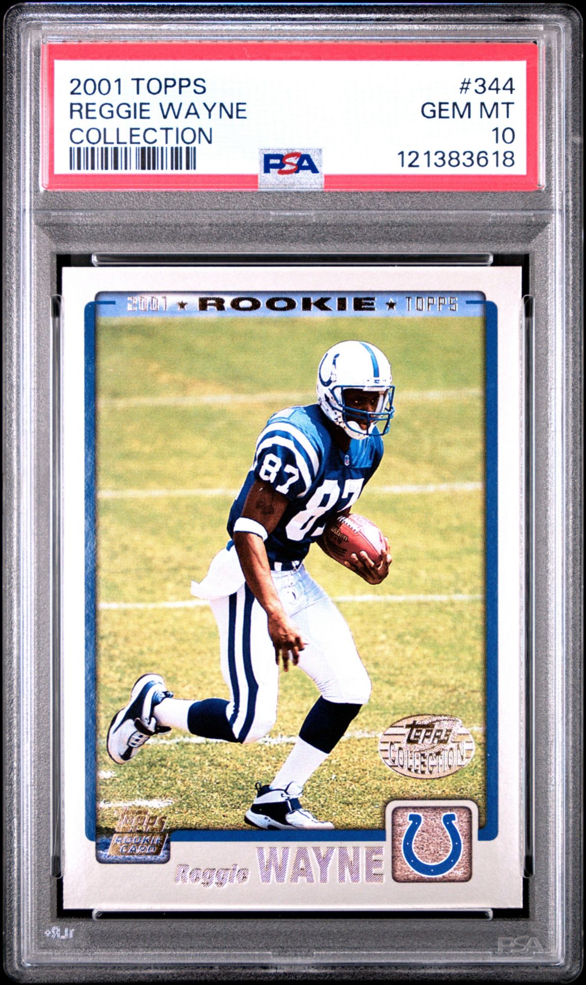 2001 Topps 344 Reggie Wayne Collection PSA 10