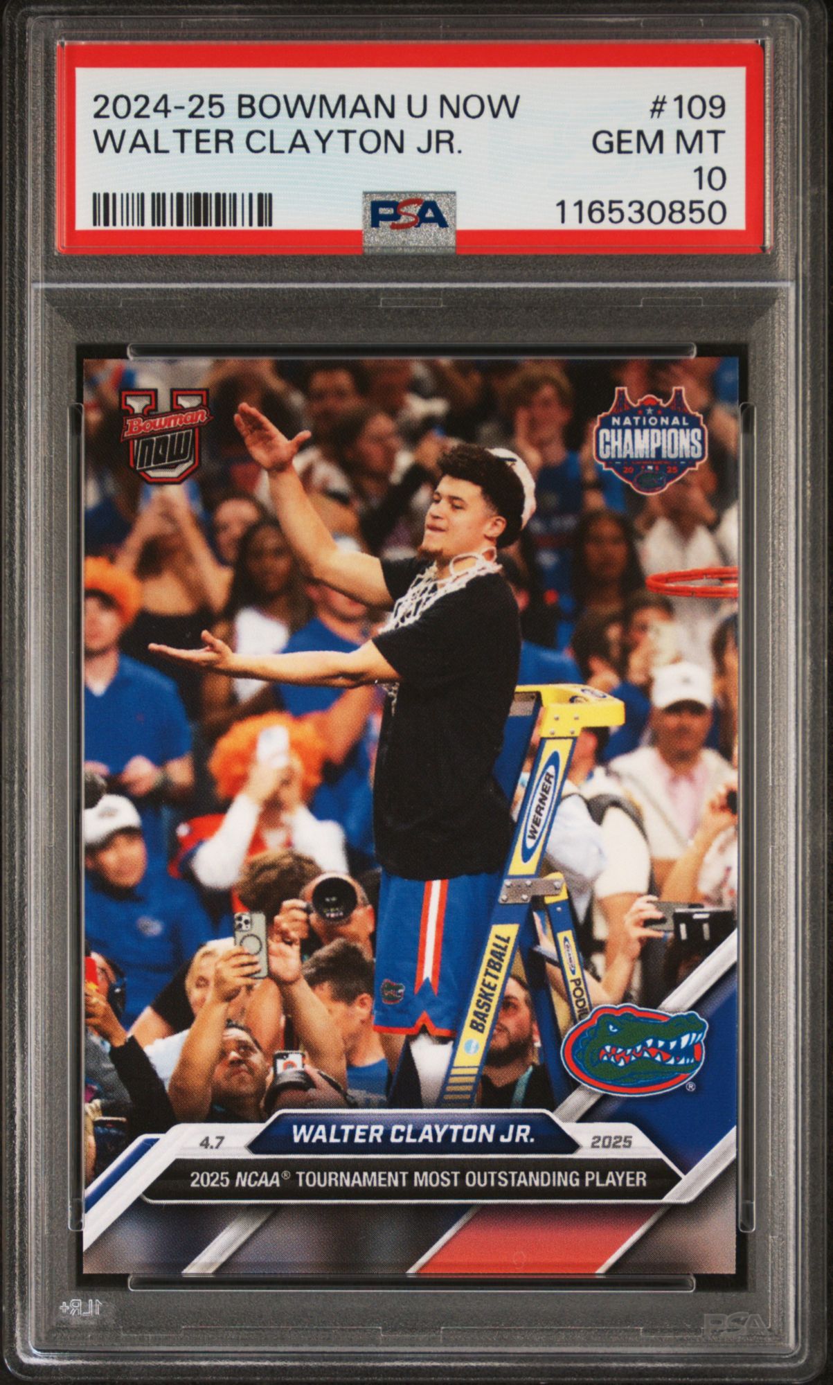 2024 Bowman U Now 109 Walter Clayton Jr. PSA 10