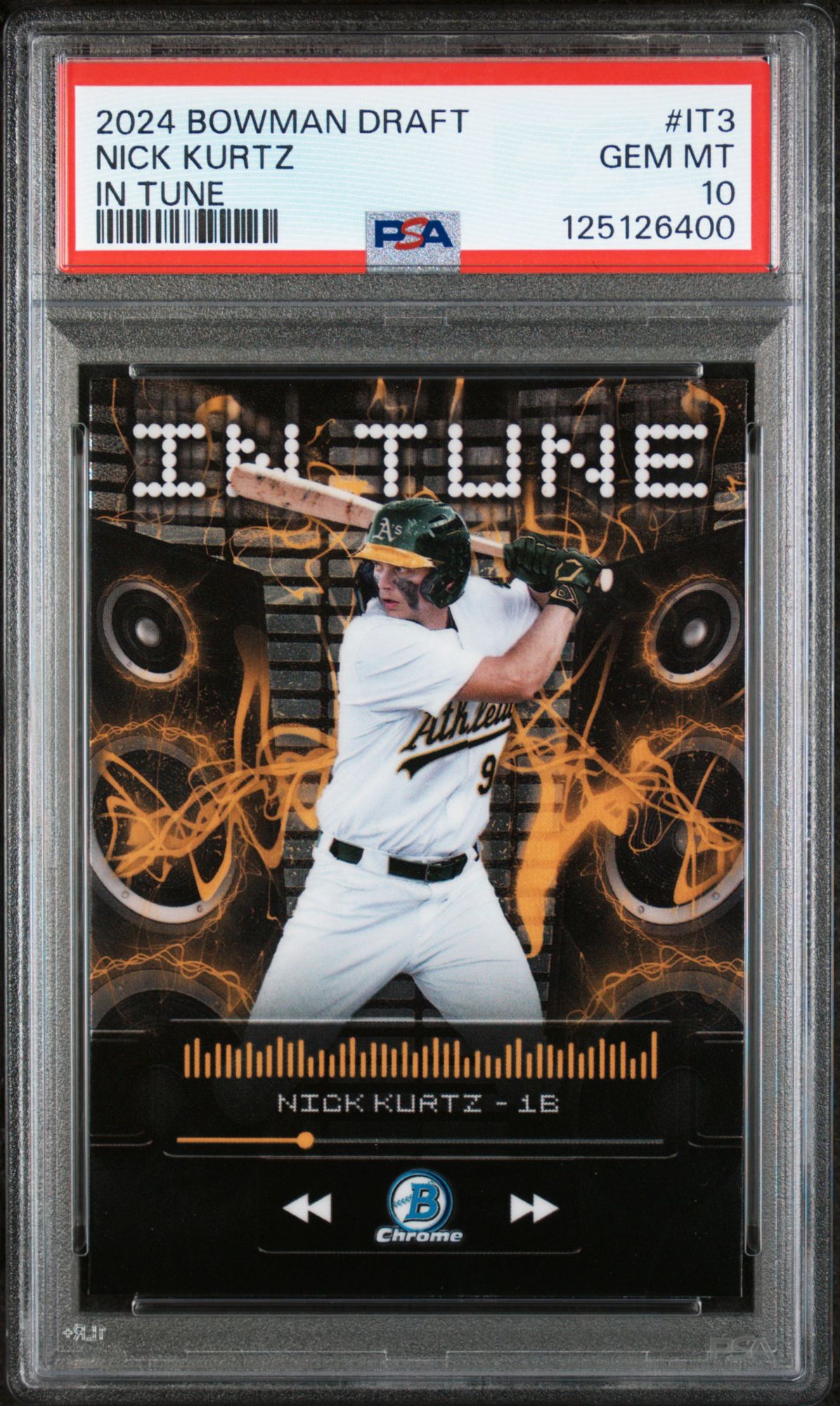 2024 Bowman Draft In Tune IT3 Nick Kurtz PSA 10