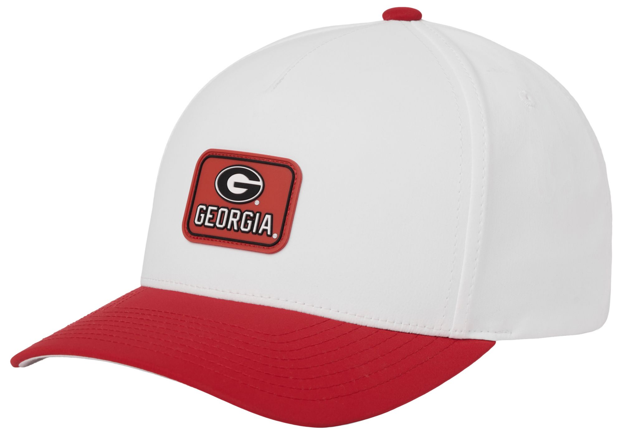 TravisMathew Adult Georgia Bulldogs White and Red Fan Frenzy Adjustable Hat