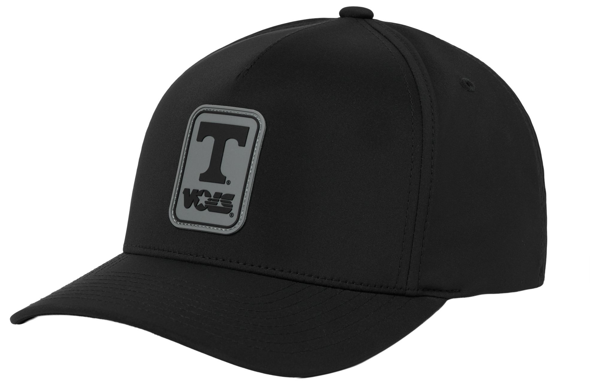 TravisMathew Adult Tennessee Volunteers Black Fan Frenzy Adjustable Hat