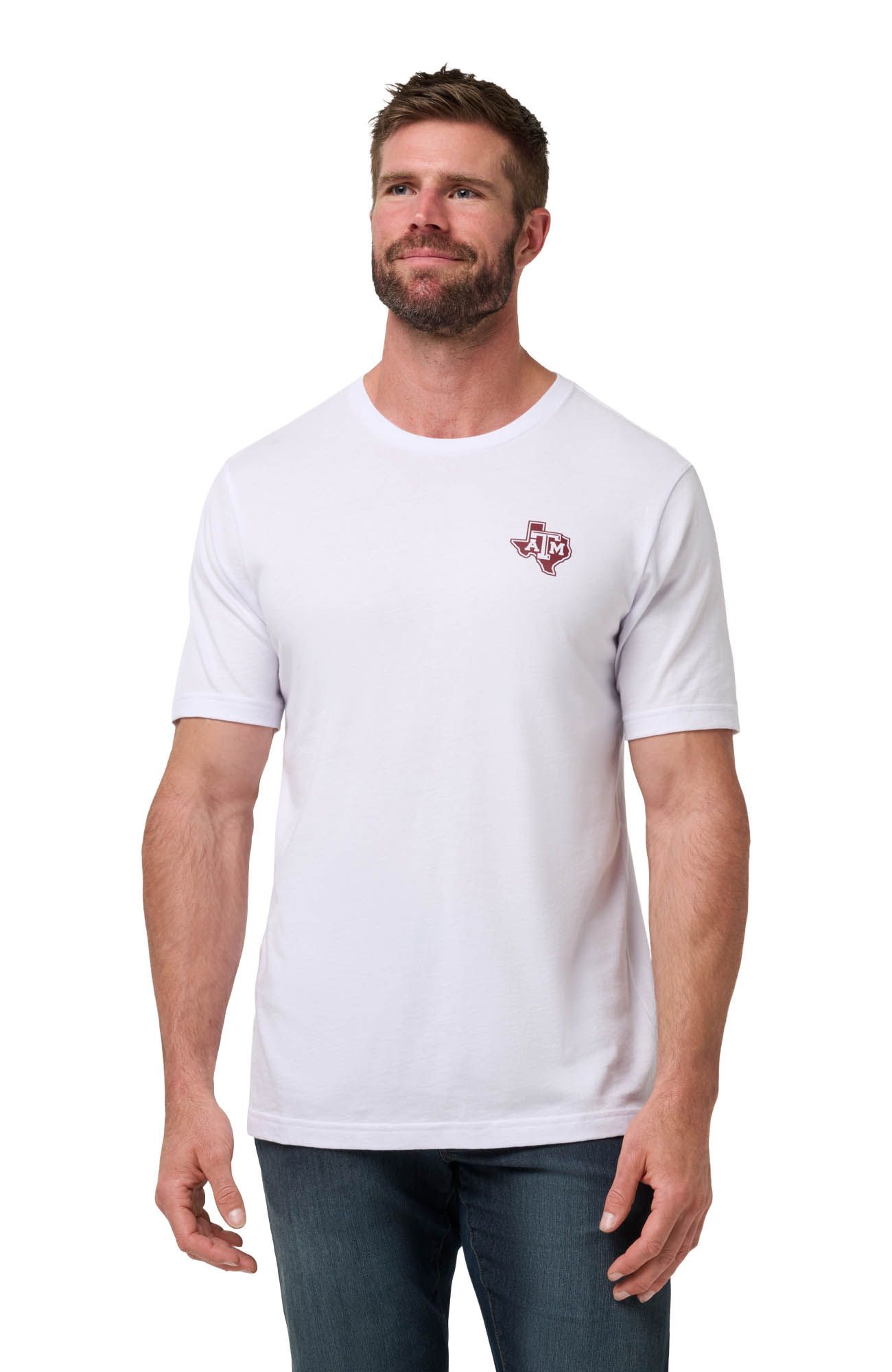 TravisMathew Men's Texas A&amp;M Aggies White Student Section T-Shirt