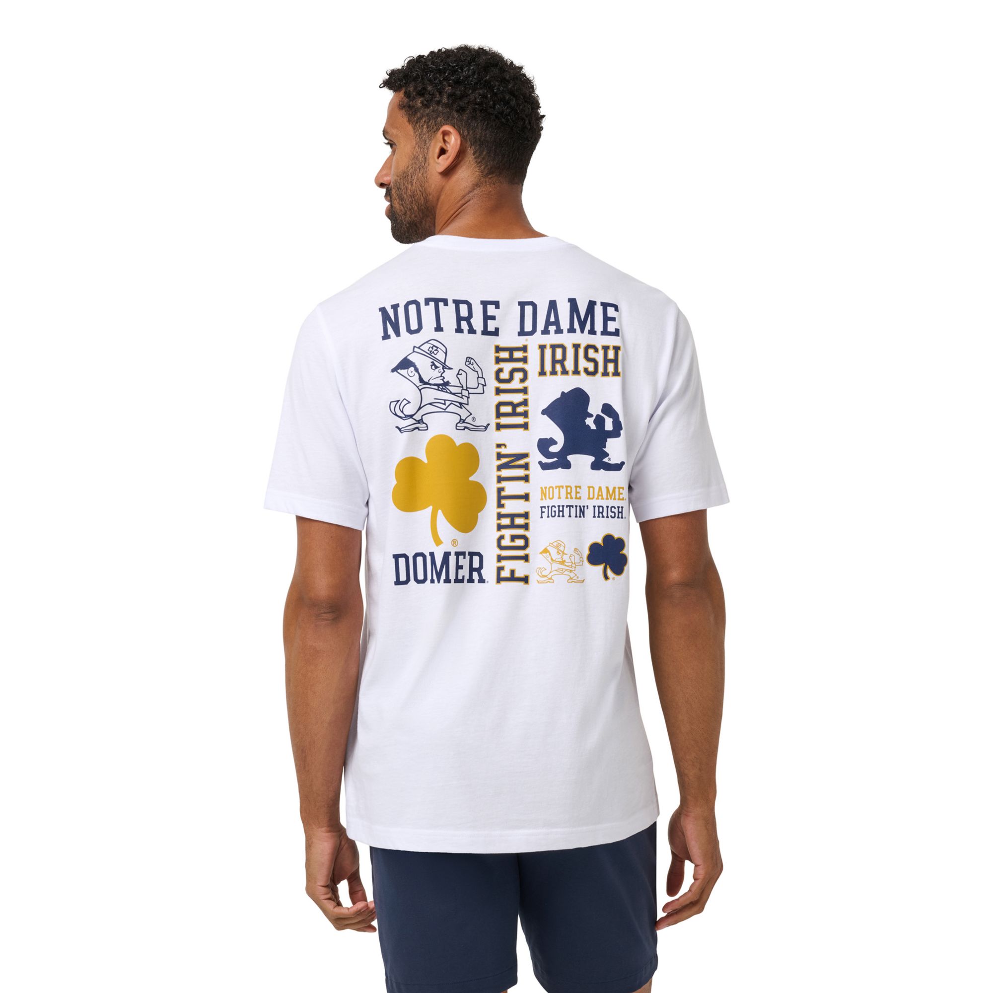 TravisMathew Men's Notre Dame Fighting Irish White Student Section T-Shirt