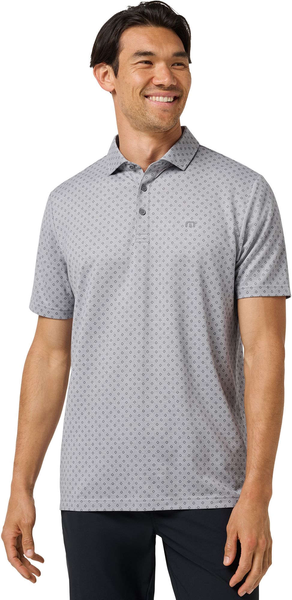 TravisMathew Men's Final Drive Geo Golf Polo