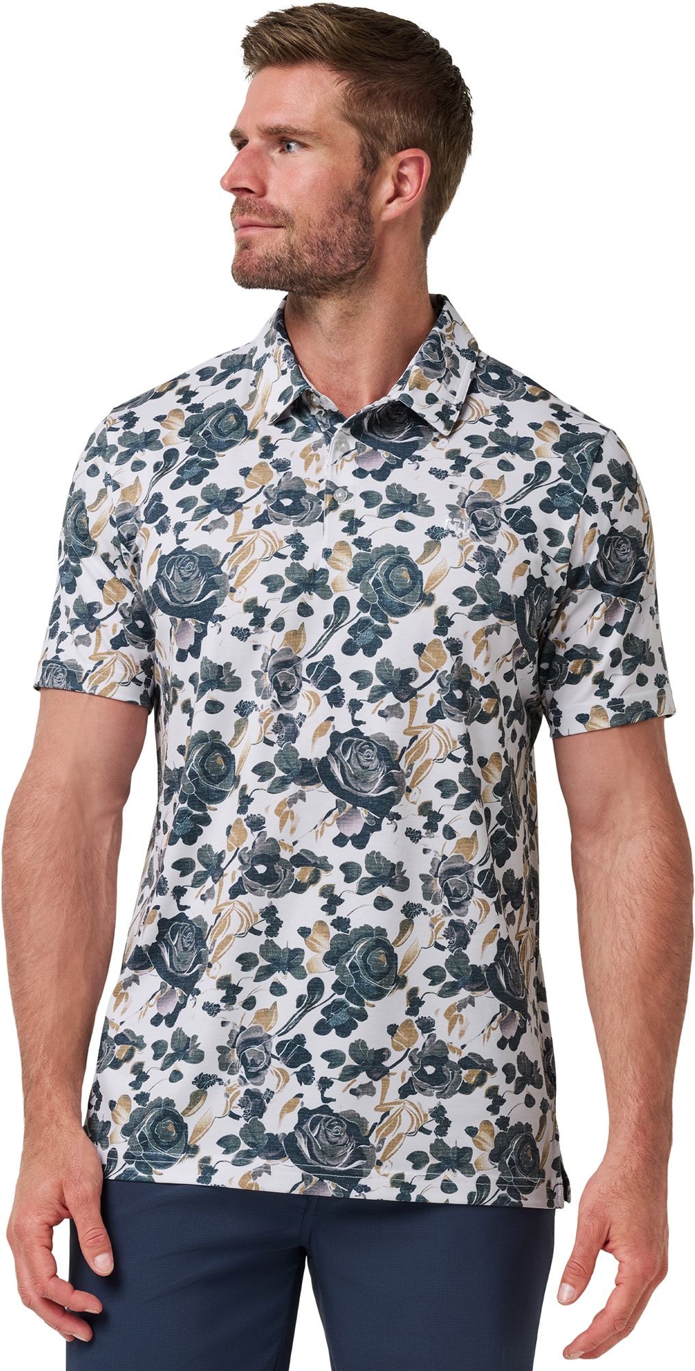 TravisMathew Men's Featherweight Villa Golf Polo