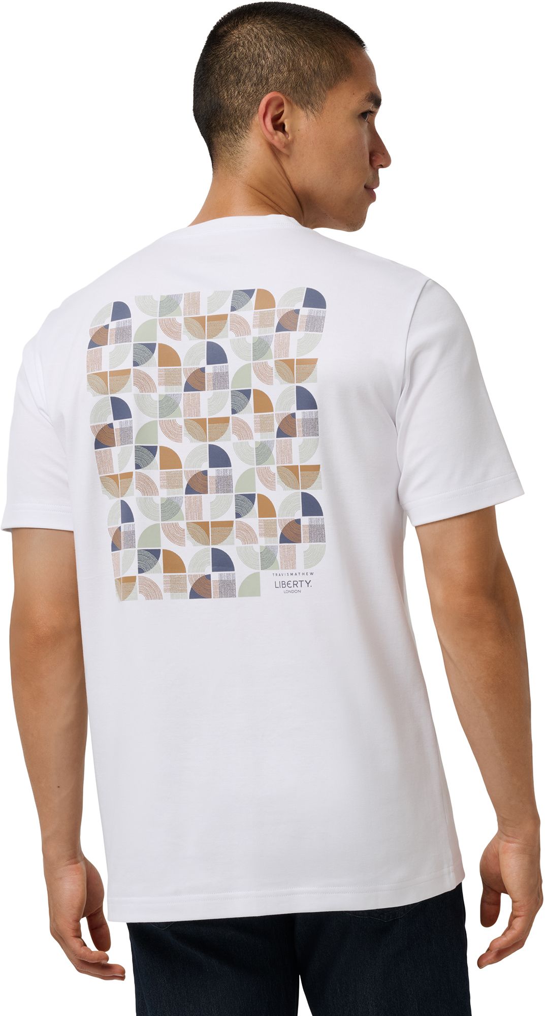 TravisMathew X Liberty London Men's Cloud Midweight Archer Zen Golf T-Shirt