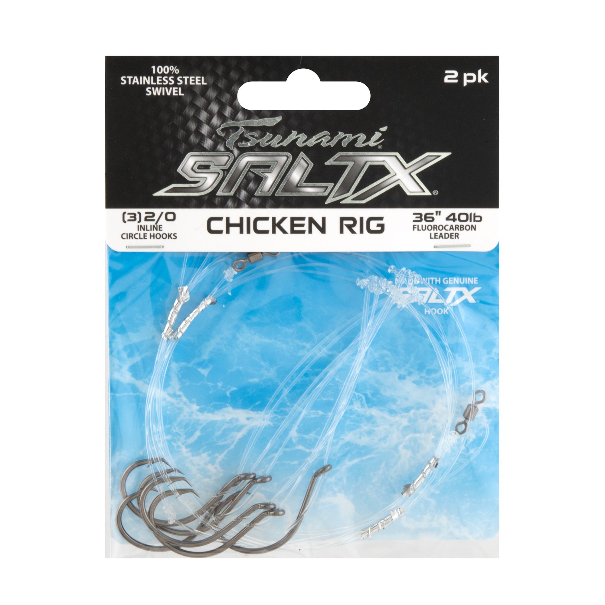 Tsunami SaltX Chicken Rig 2-Pack - 40lb