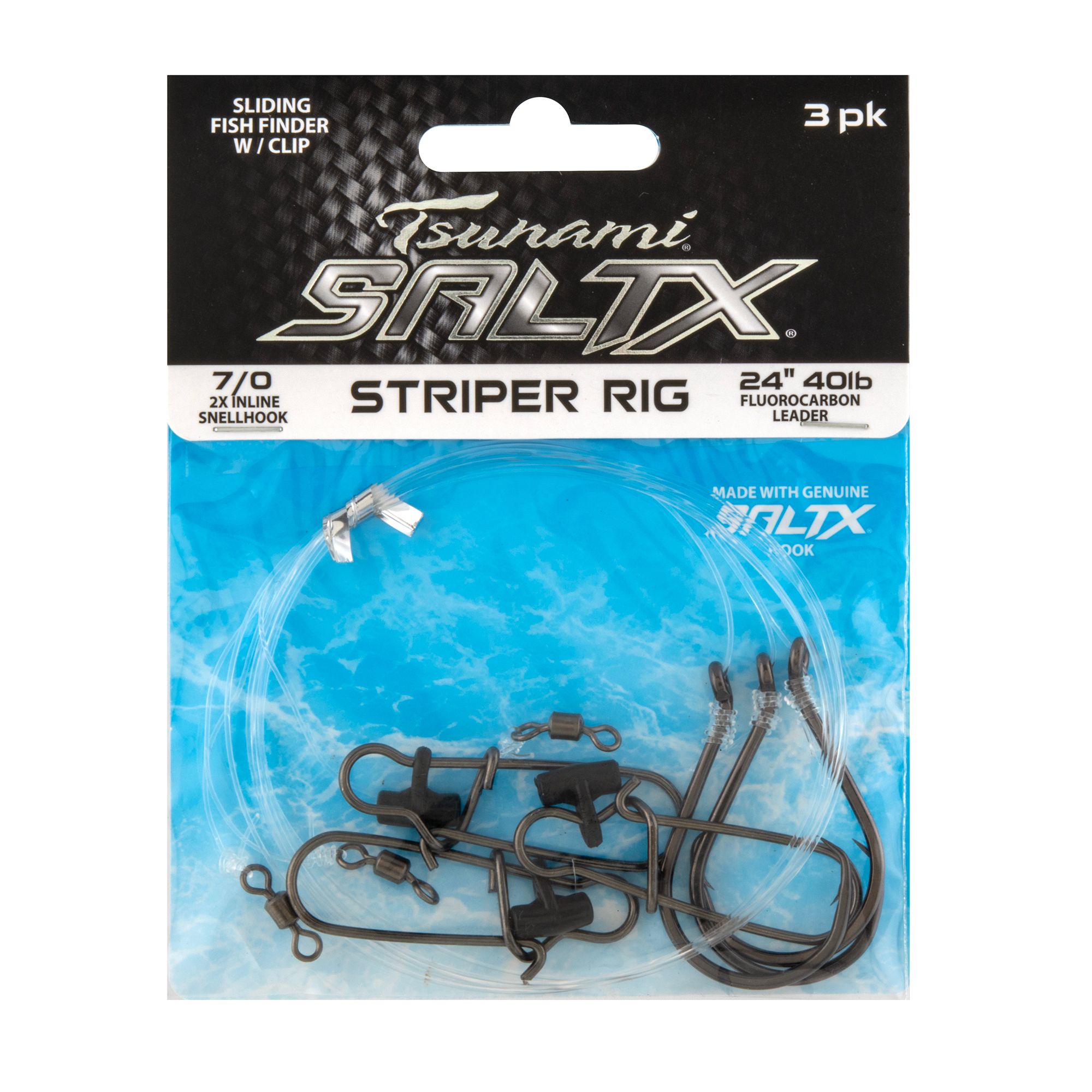 Tsunami SaltX Striper Rig 3-Pack