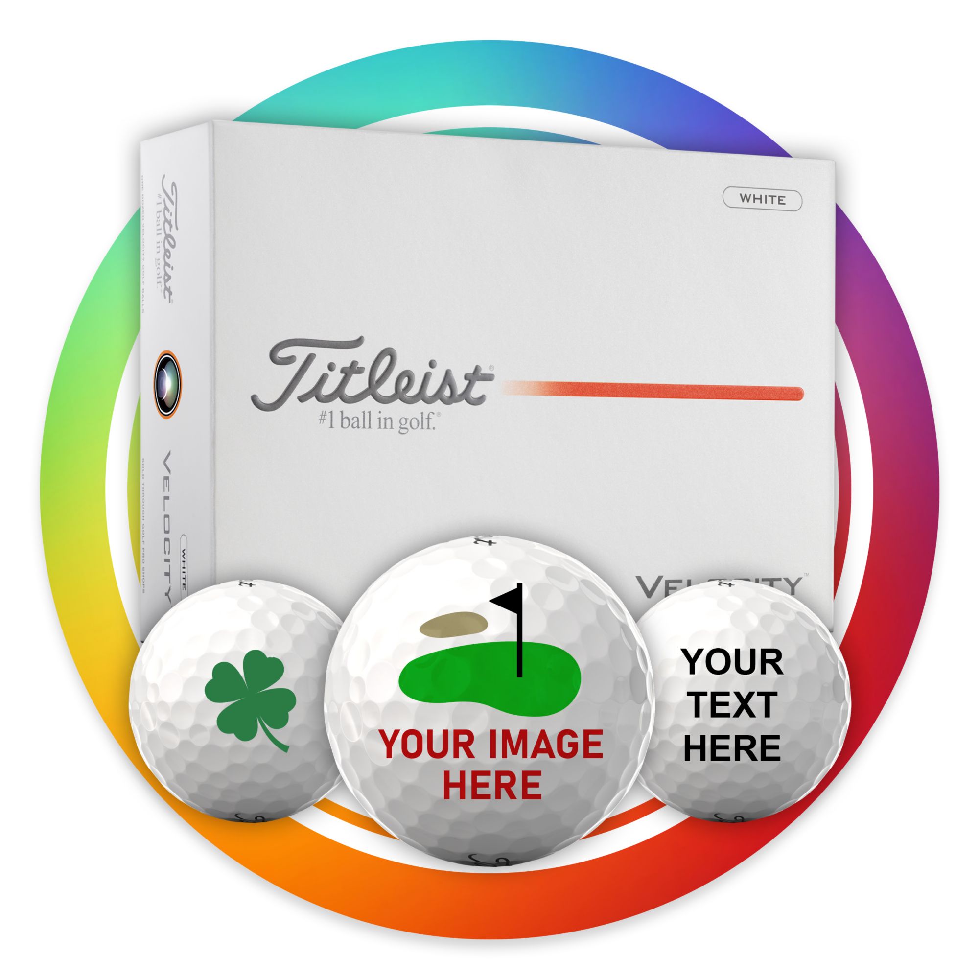 Titleist 2026 Velocity Personalized Golf Balls