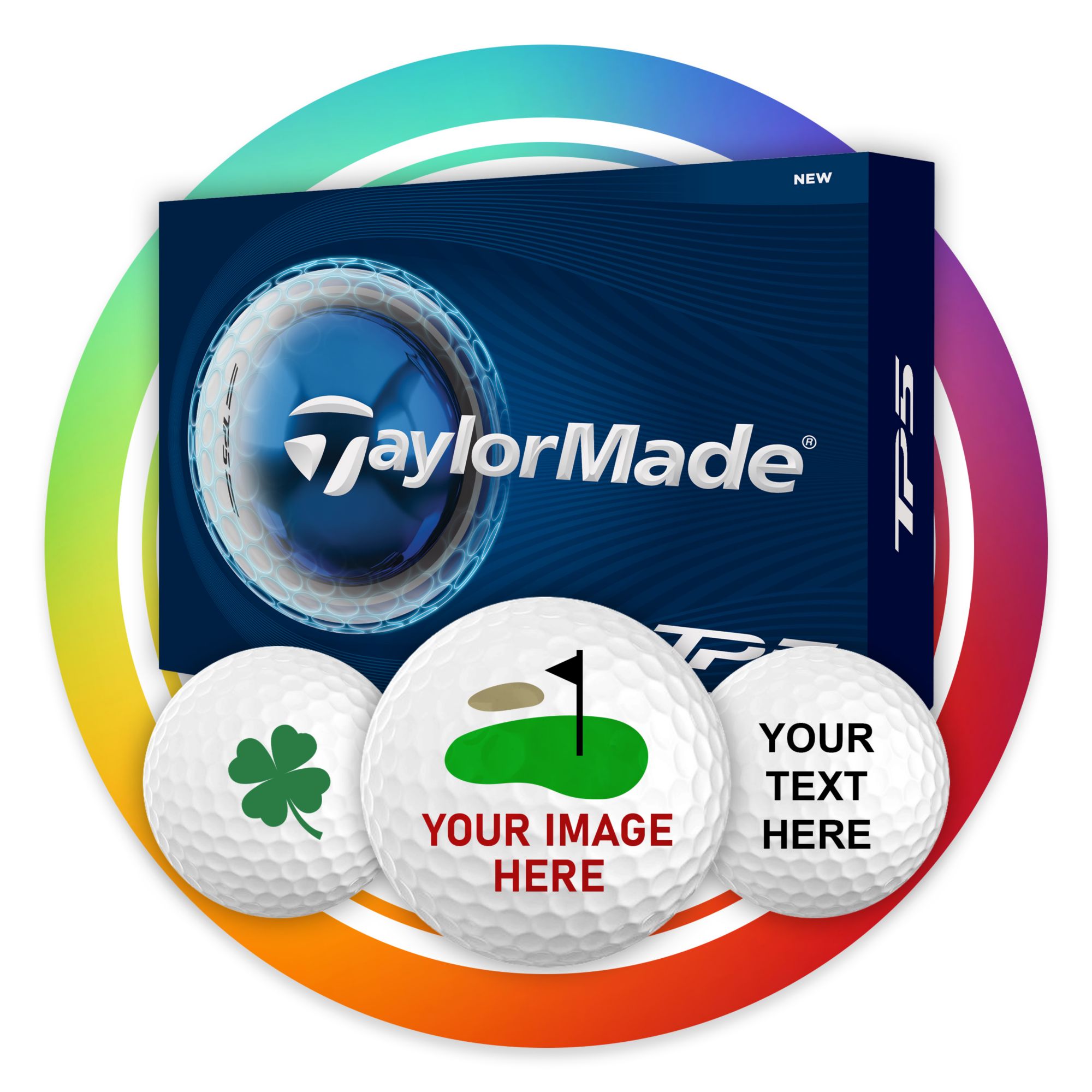 TaylorMade 2026 TP5 Personalized Golf Balls