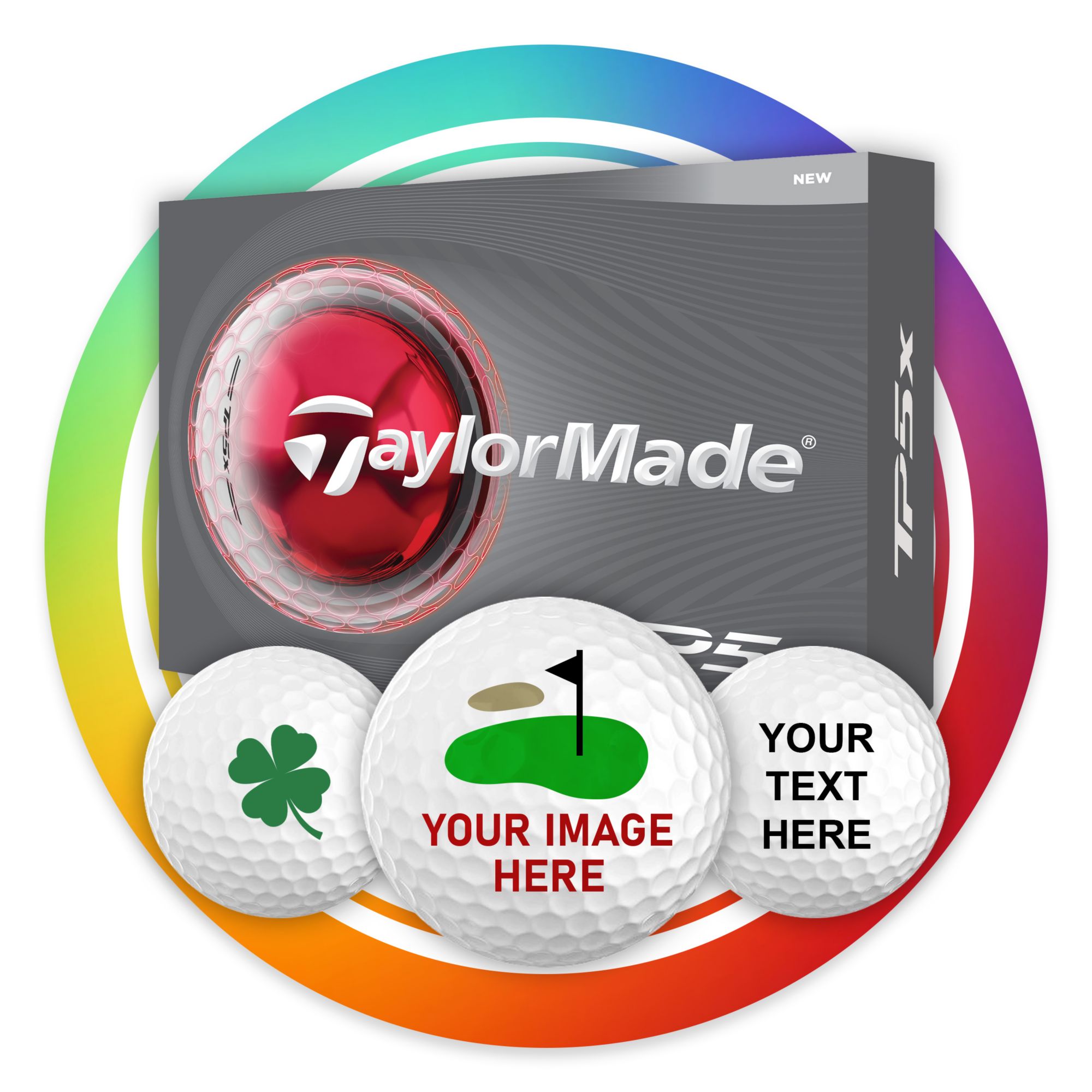 TaylorMade 2026 TP5x Personalized Golf Balls