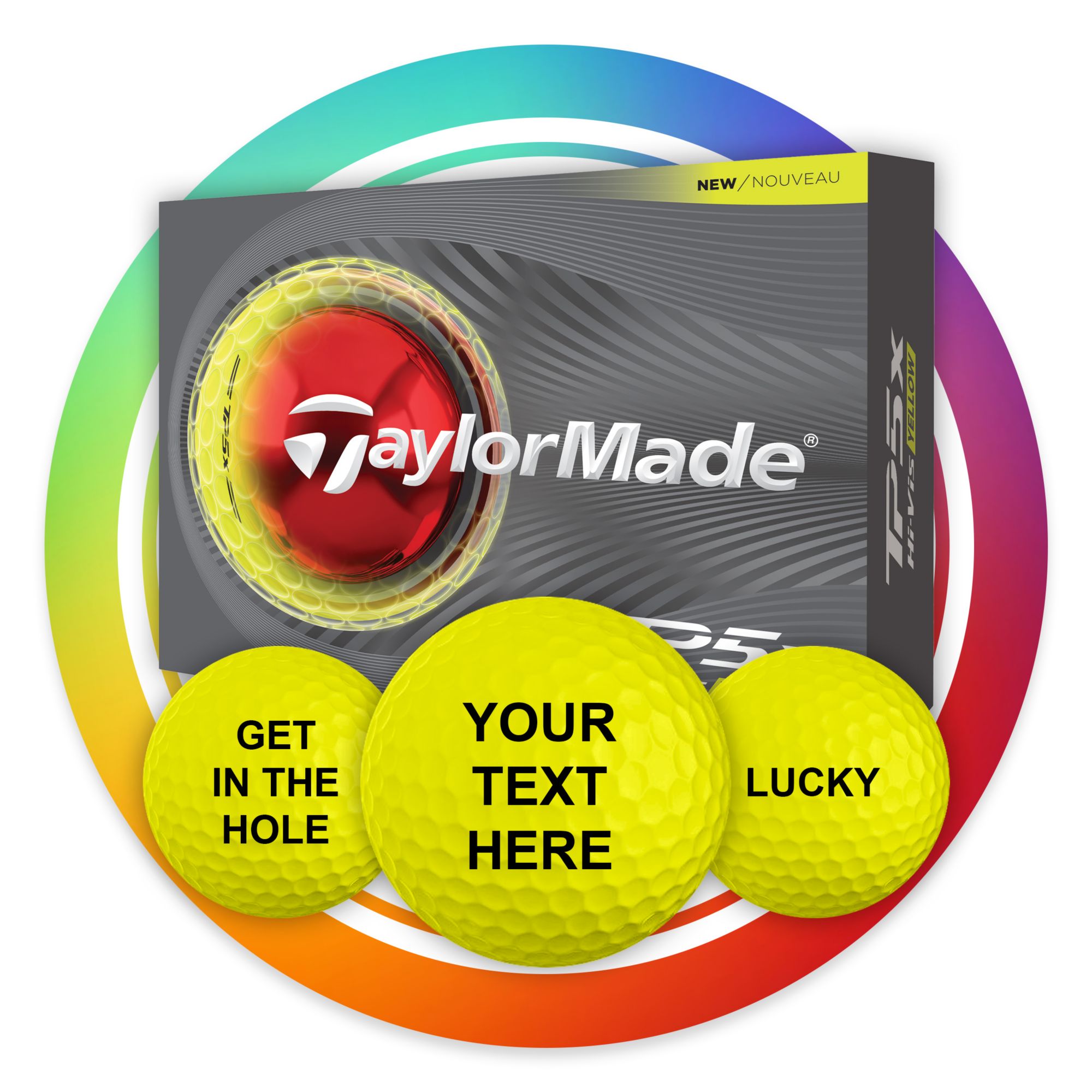 TaylorMade 2026 TP5x Personalized Golf Balls